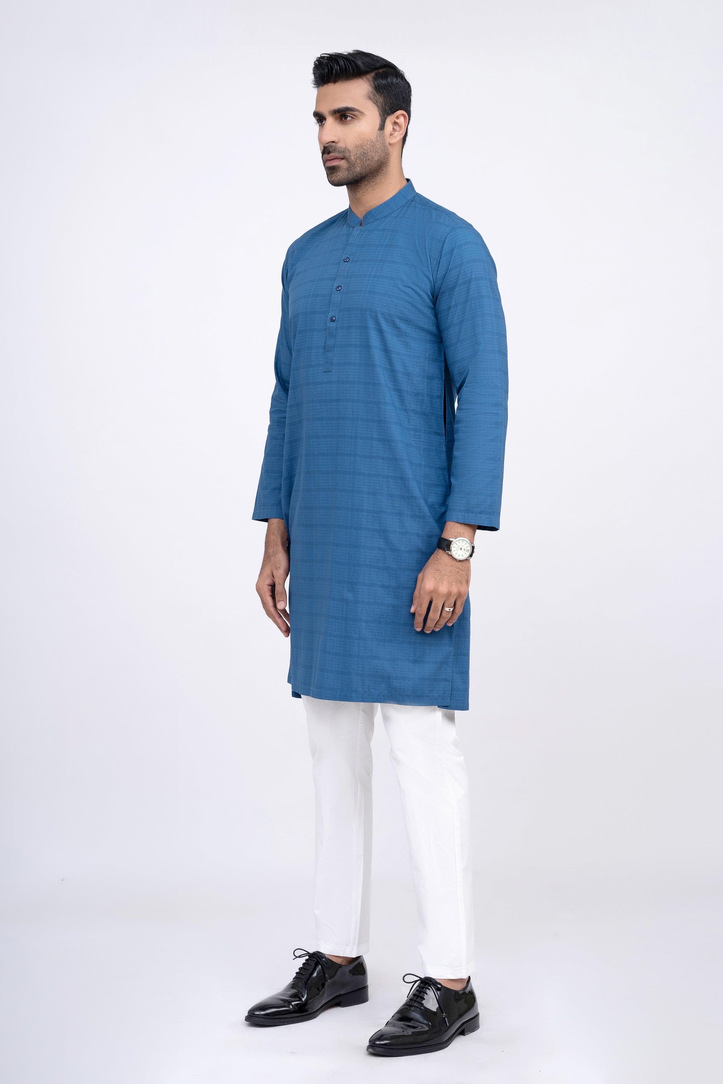 KURTA SEE BLUE SELF at Charcoal Clothing