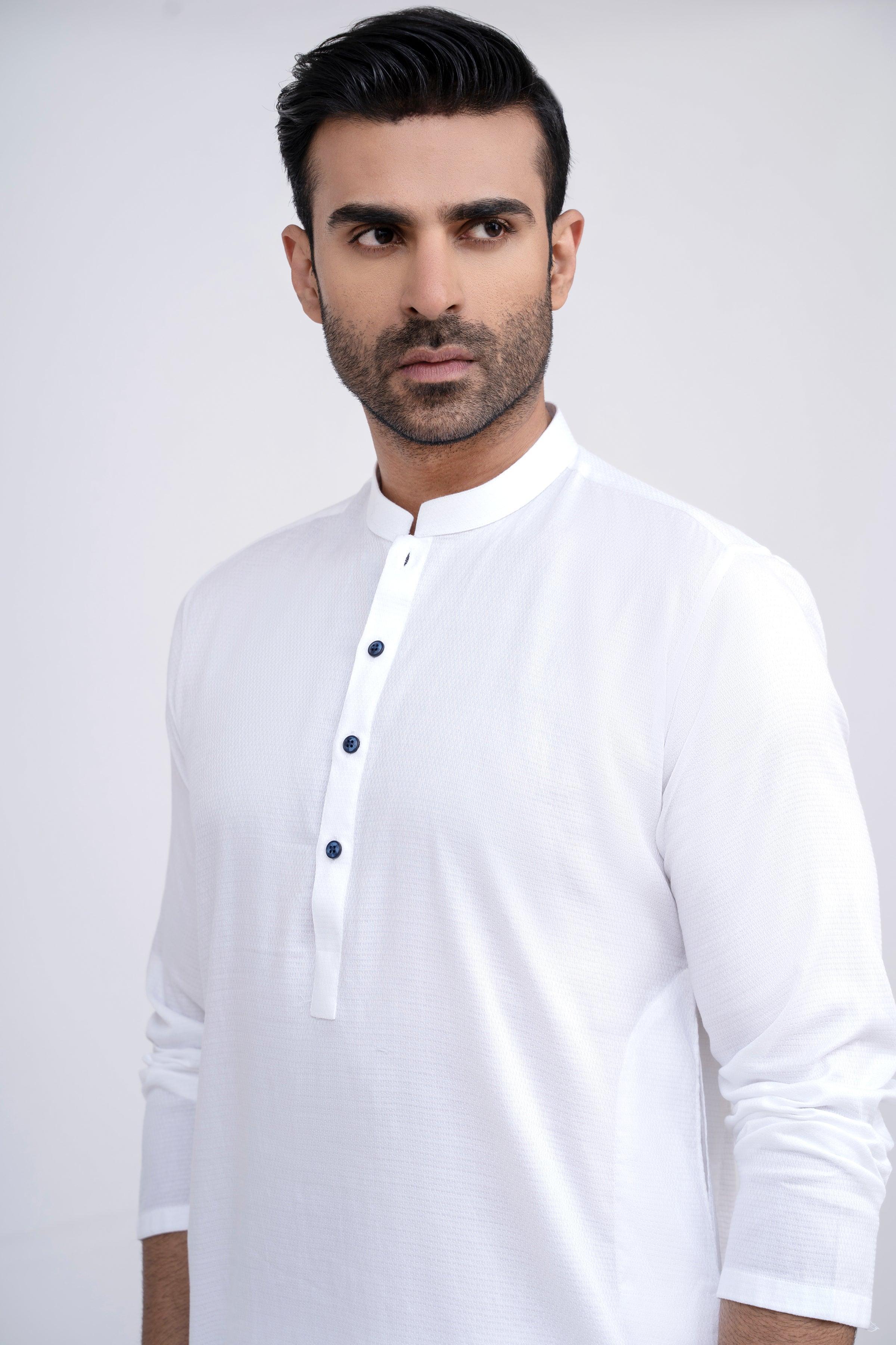 KURTA WHITE at Charcoal Clothing