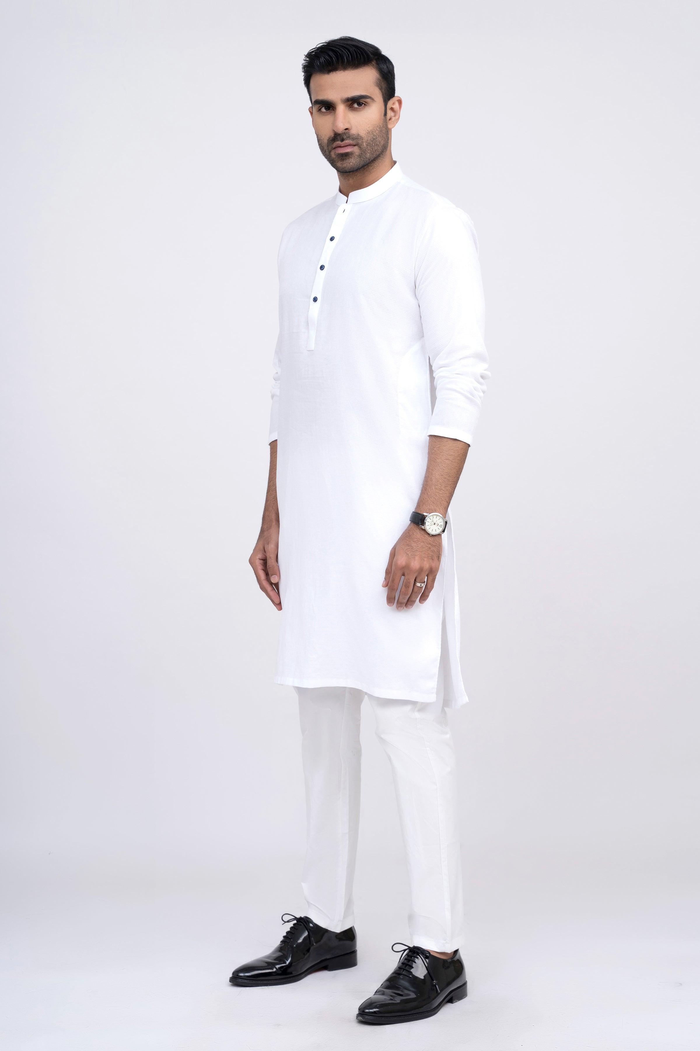 KURTA WHITE at Charcoal Clothing