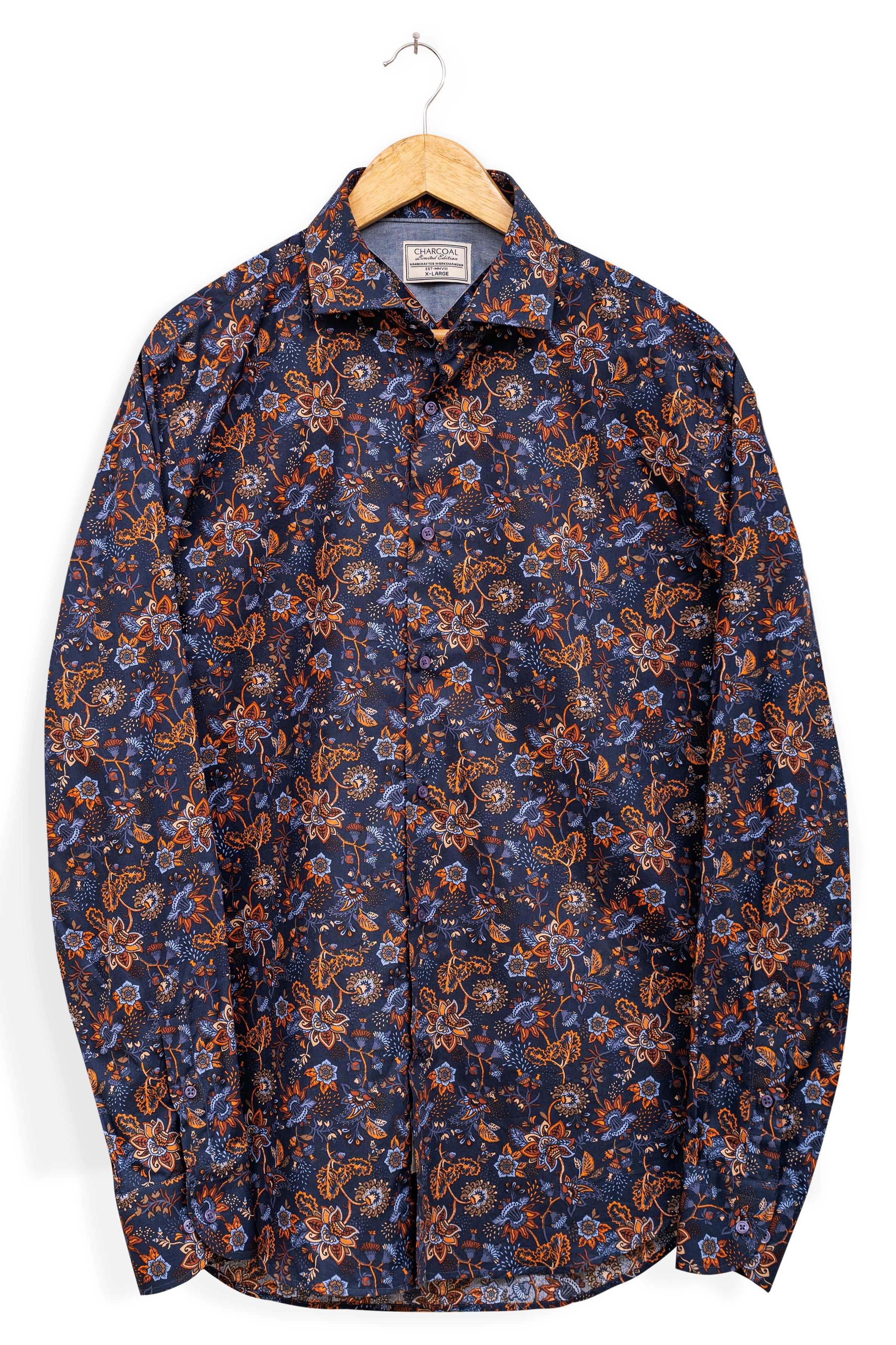 LIMITED EDITION SHIRTS TROPICAL NAVY at Charcoal Clothing