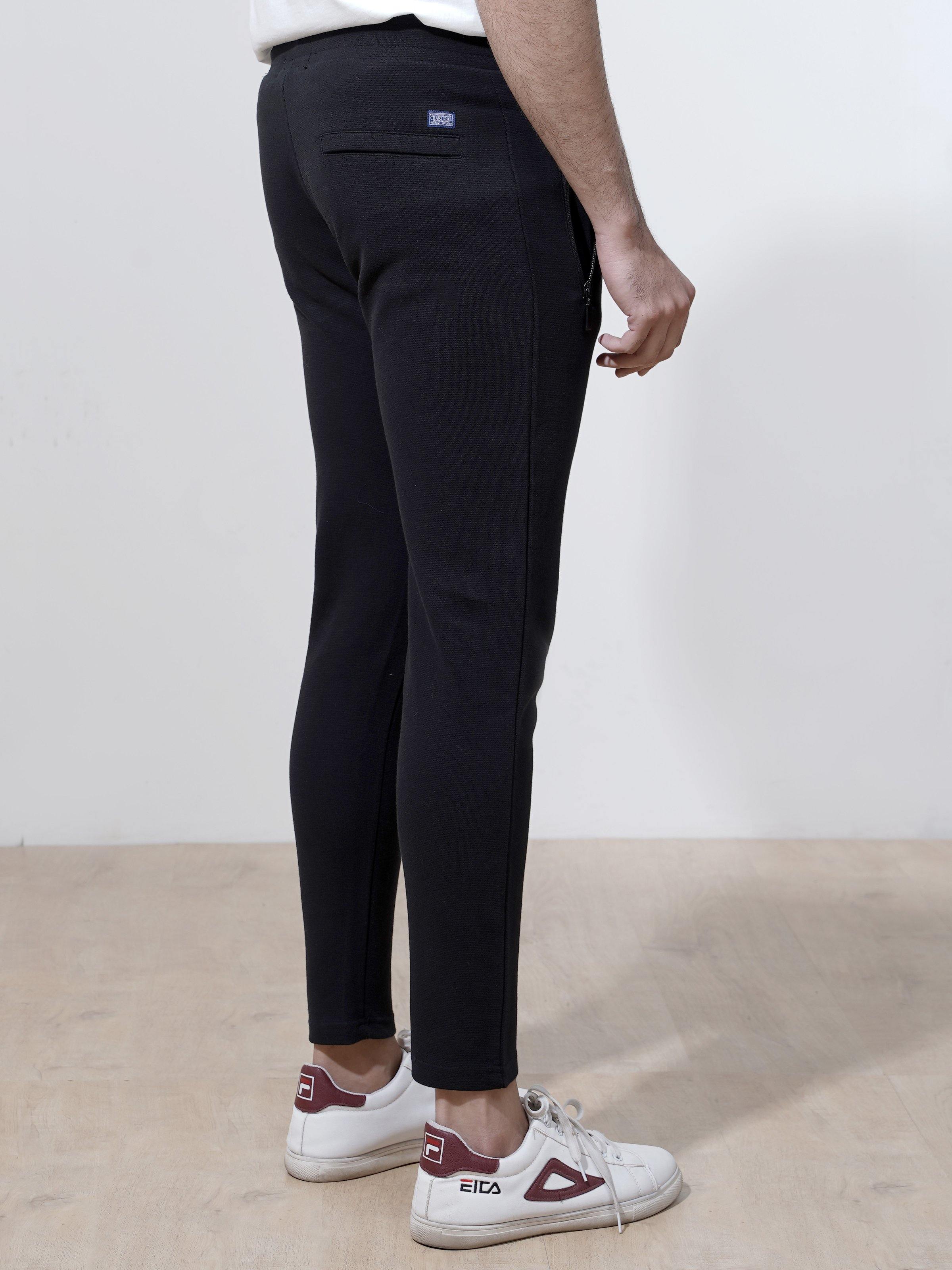 OTTOMAN JOGGER TROUSER BLACK at Charcoal Clothing