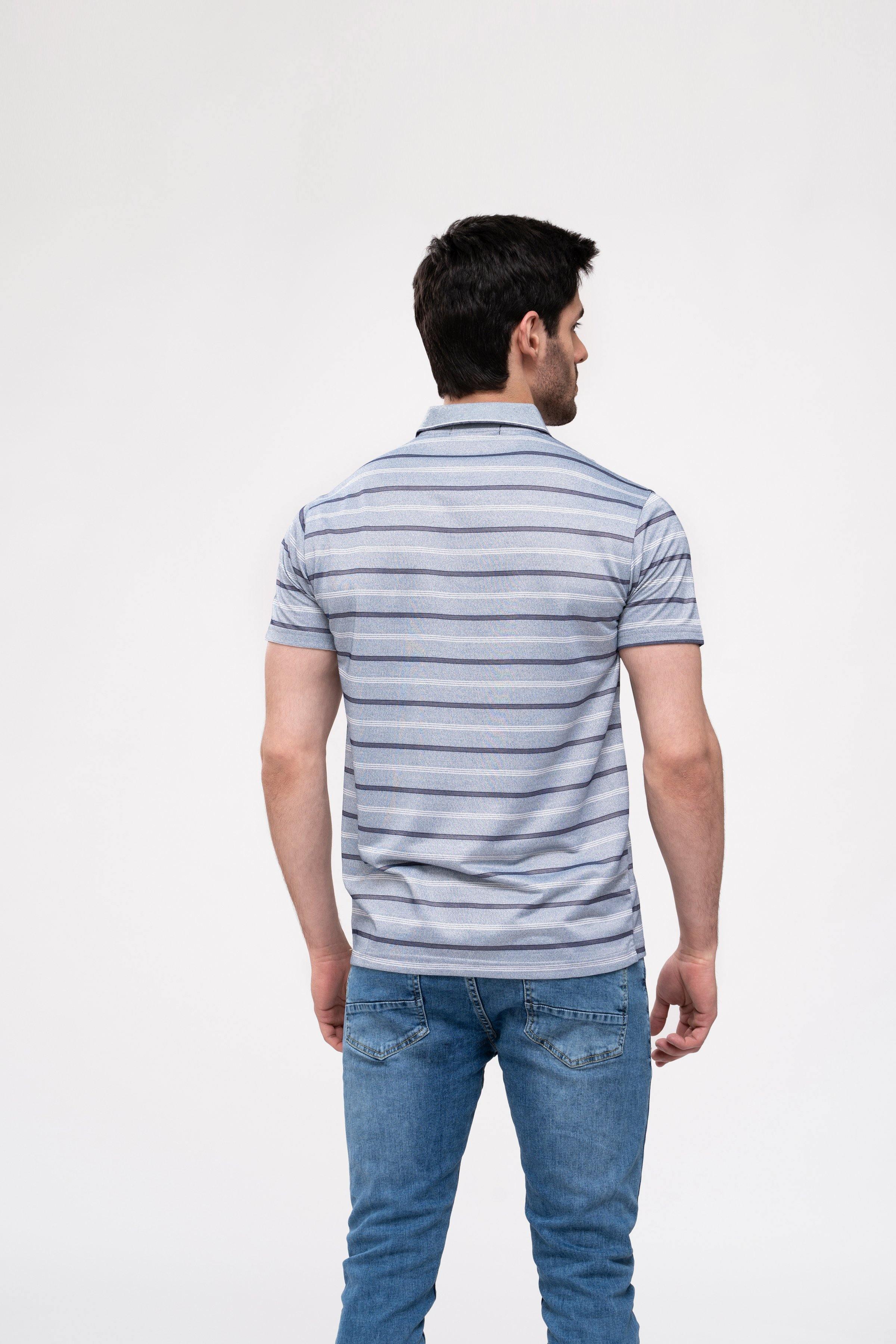 POLO SHIRT GREY at Charcoal Clothing