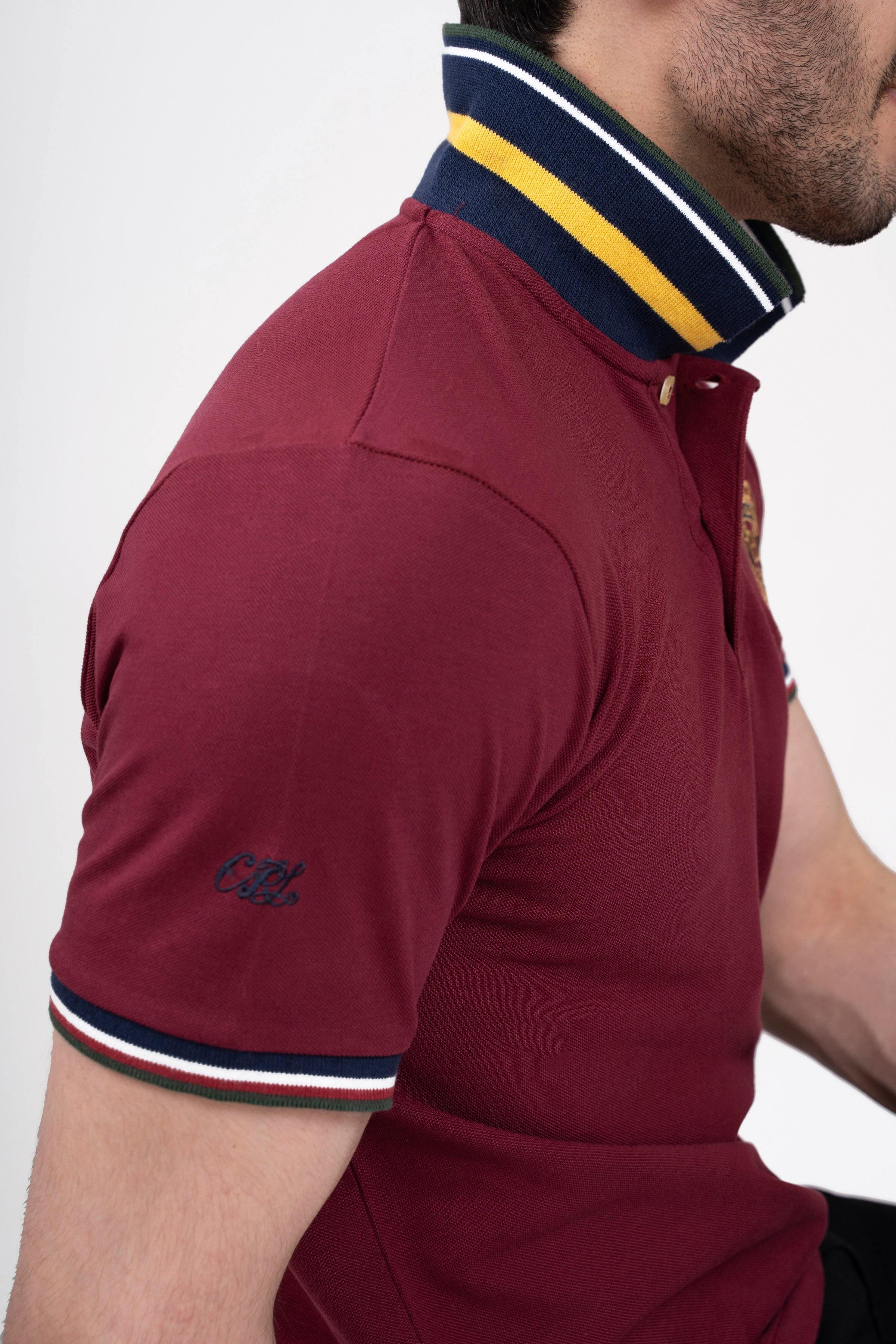 POLO SHIRT MAROON at Charcoal Clothing