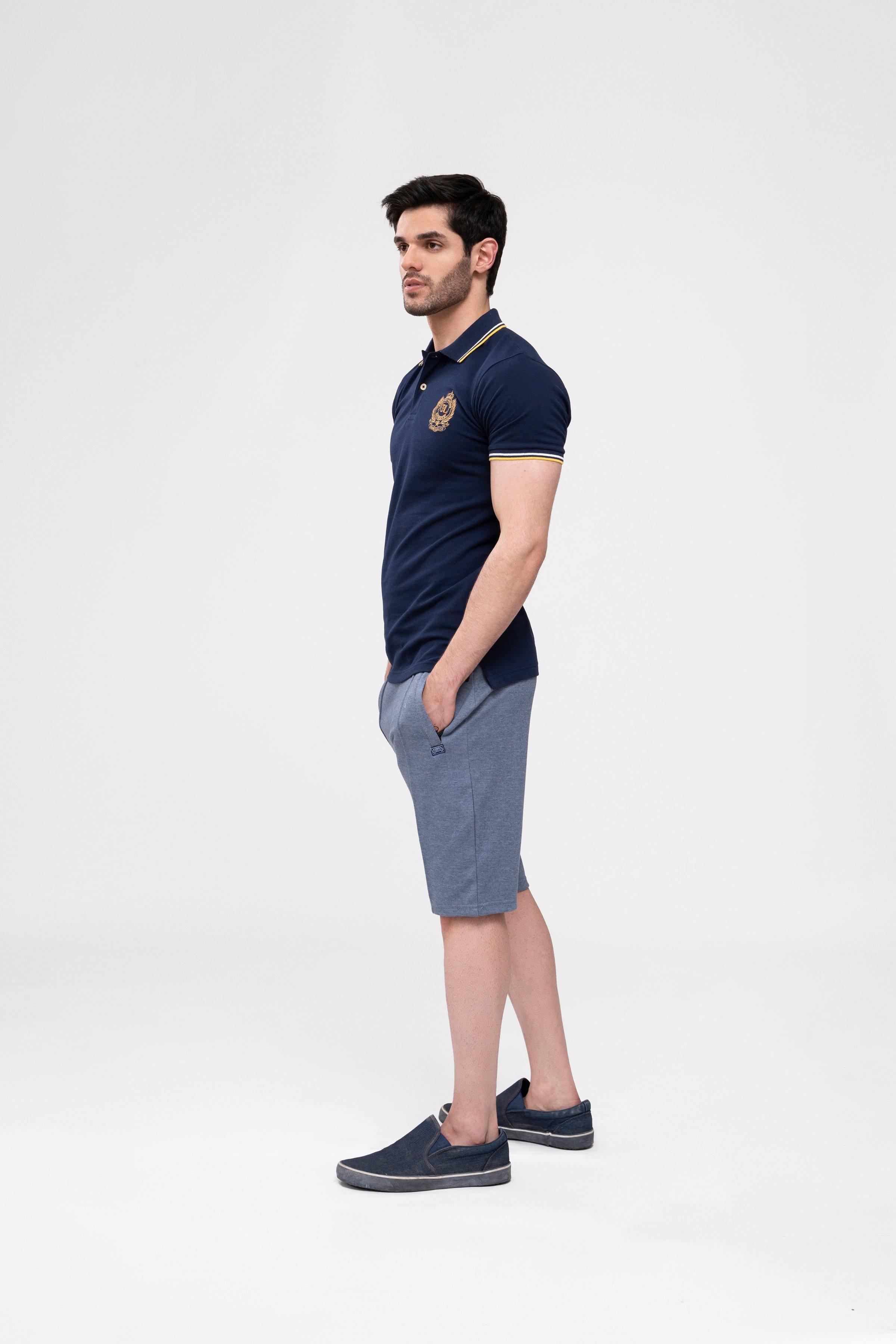 POLO SHIRT NAVY at Charcoal Clothing