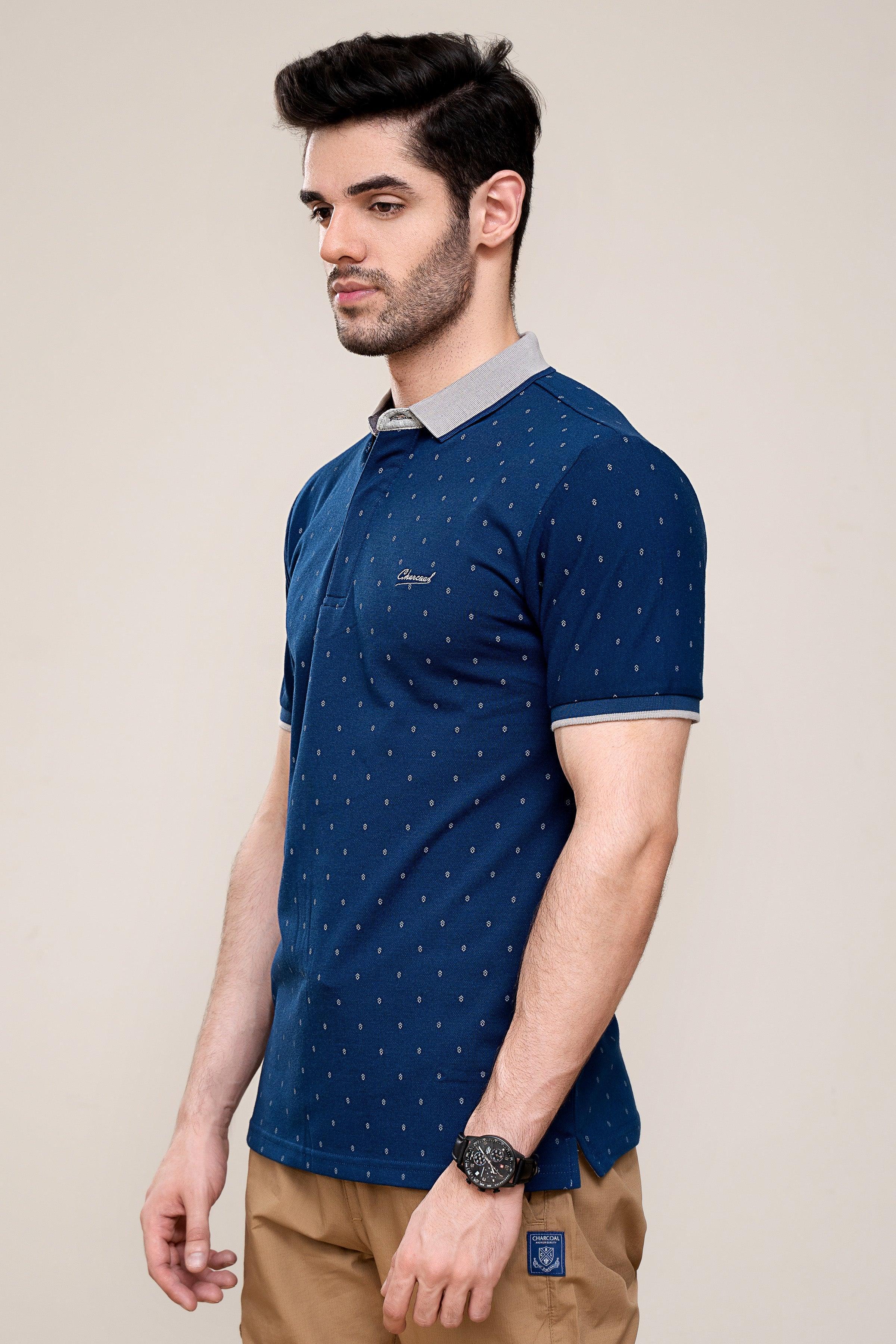 POLO SHIRT NAVY at Charcoal Clothing
