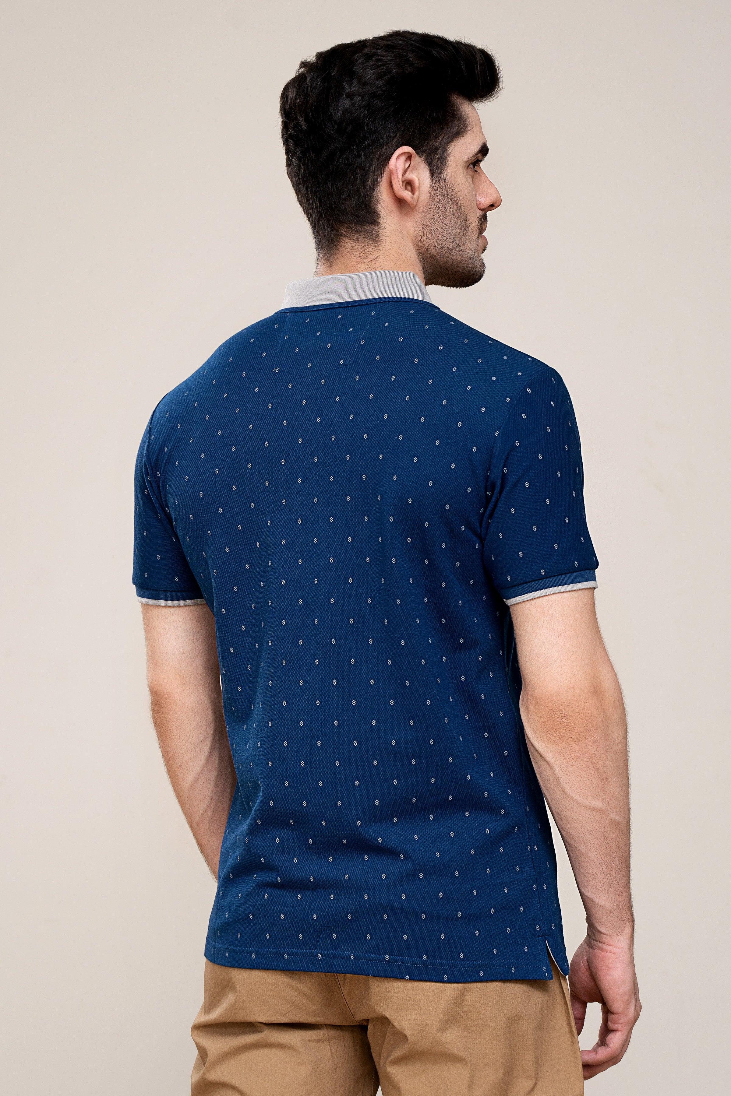 POLO SHIRT NAVY at Charcoal Clothing