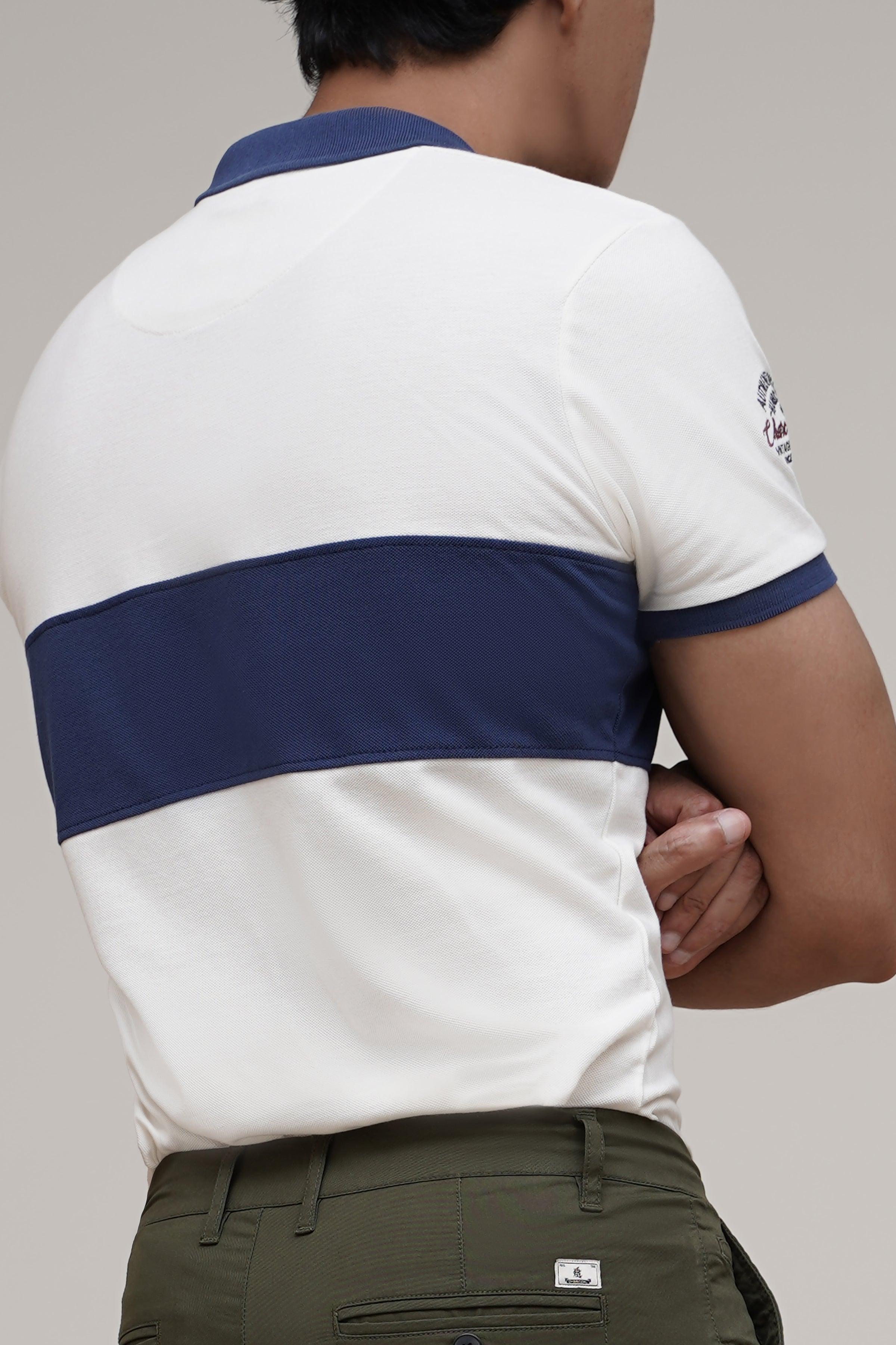 POLO SHIRT WHITE at Charcoal Clothing