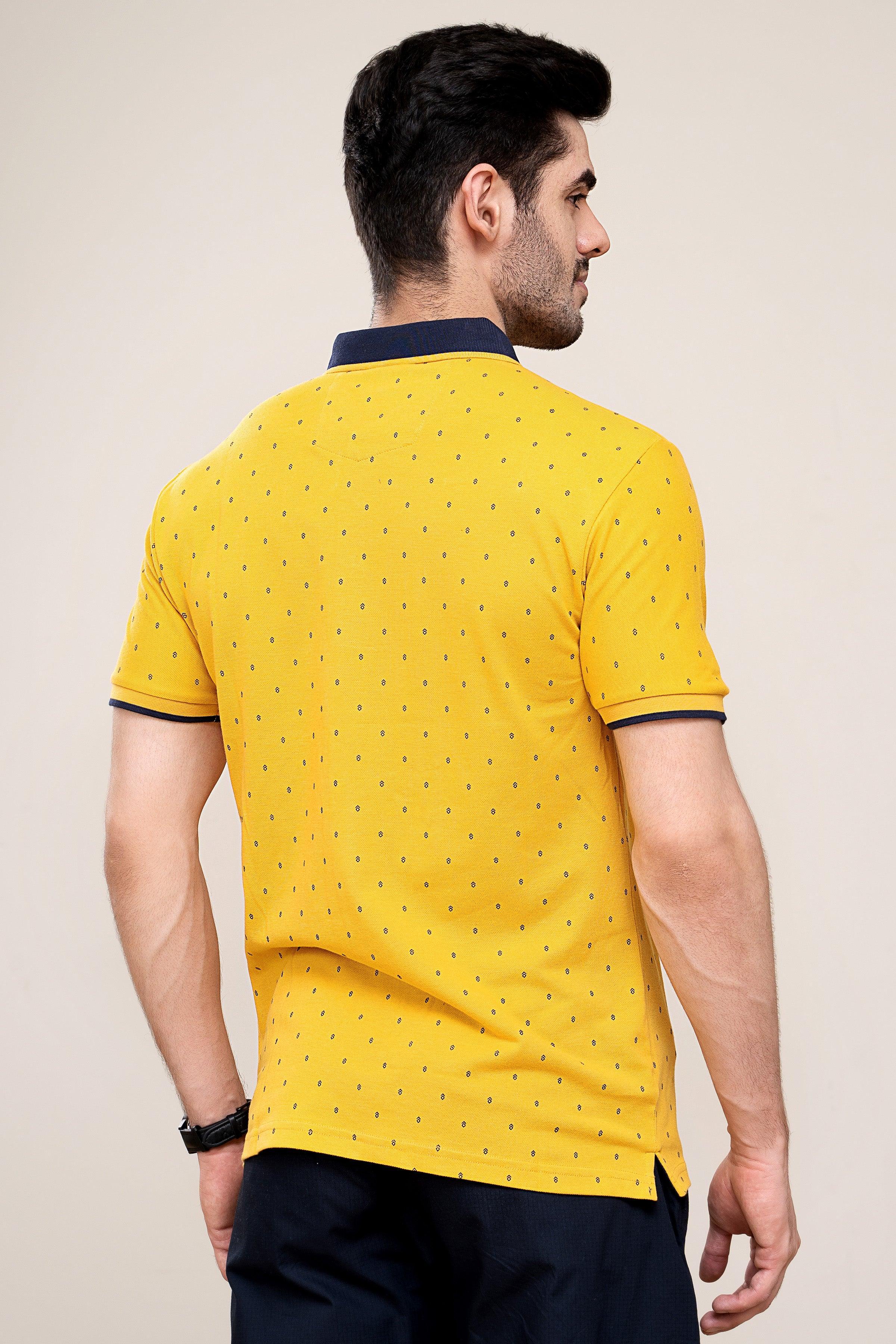 POLO SHIRT YELLOW at Charcoal Clothing