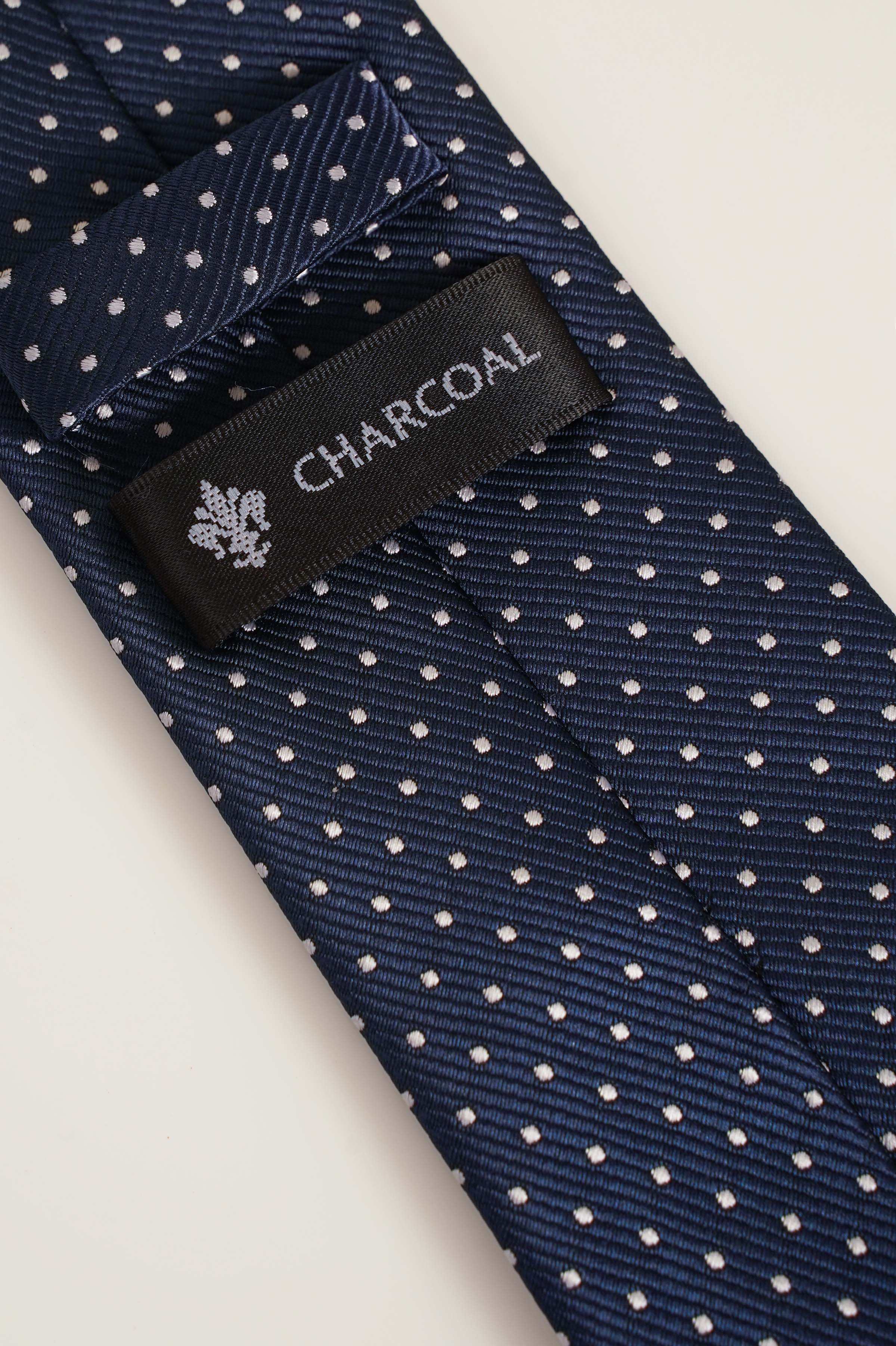 POLY SILK TIE at Charcoal Clothing