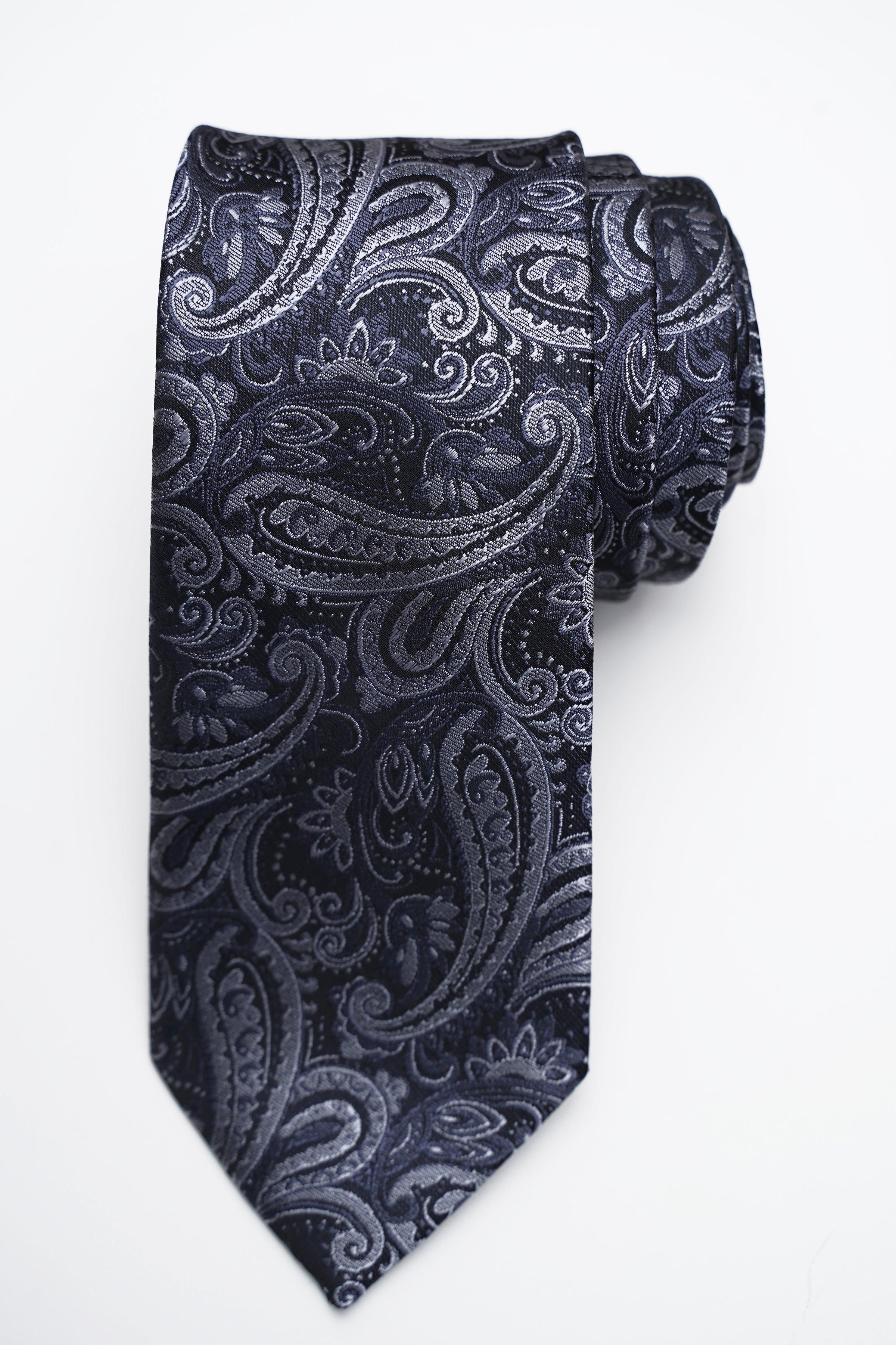 POLY SILK TIE at Charcoal Clothing