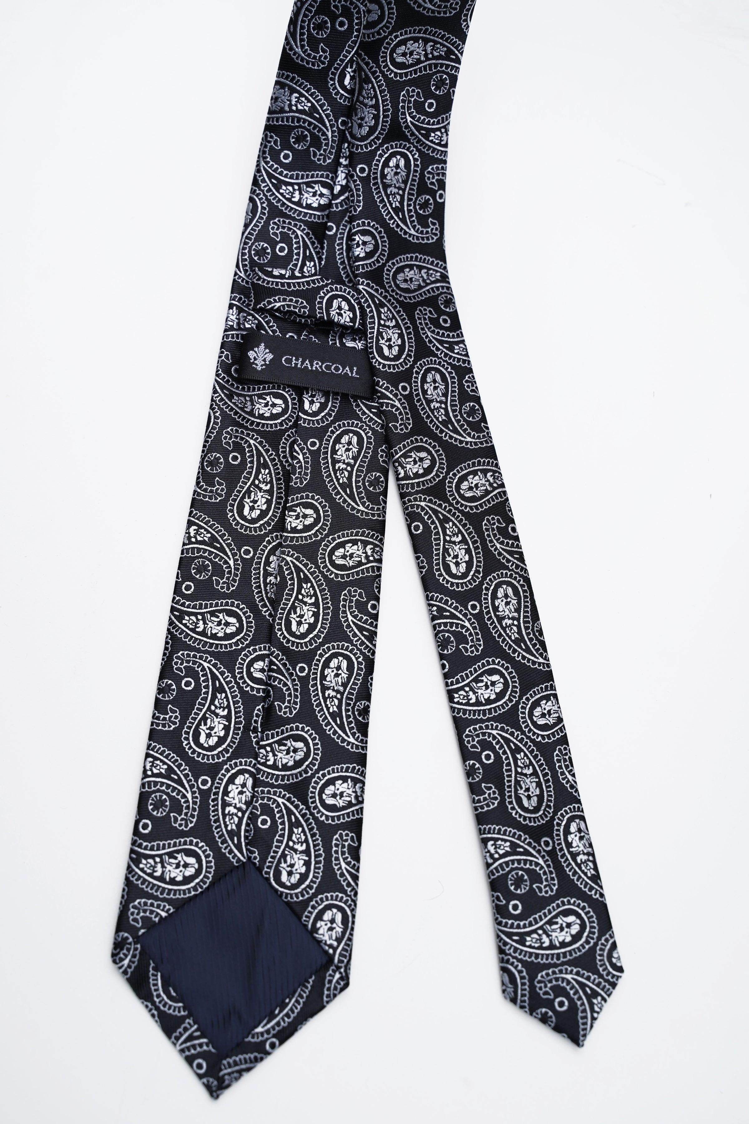 POLY SILK TIE at Charcoal Clothing
