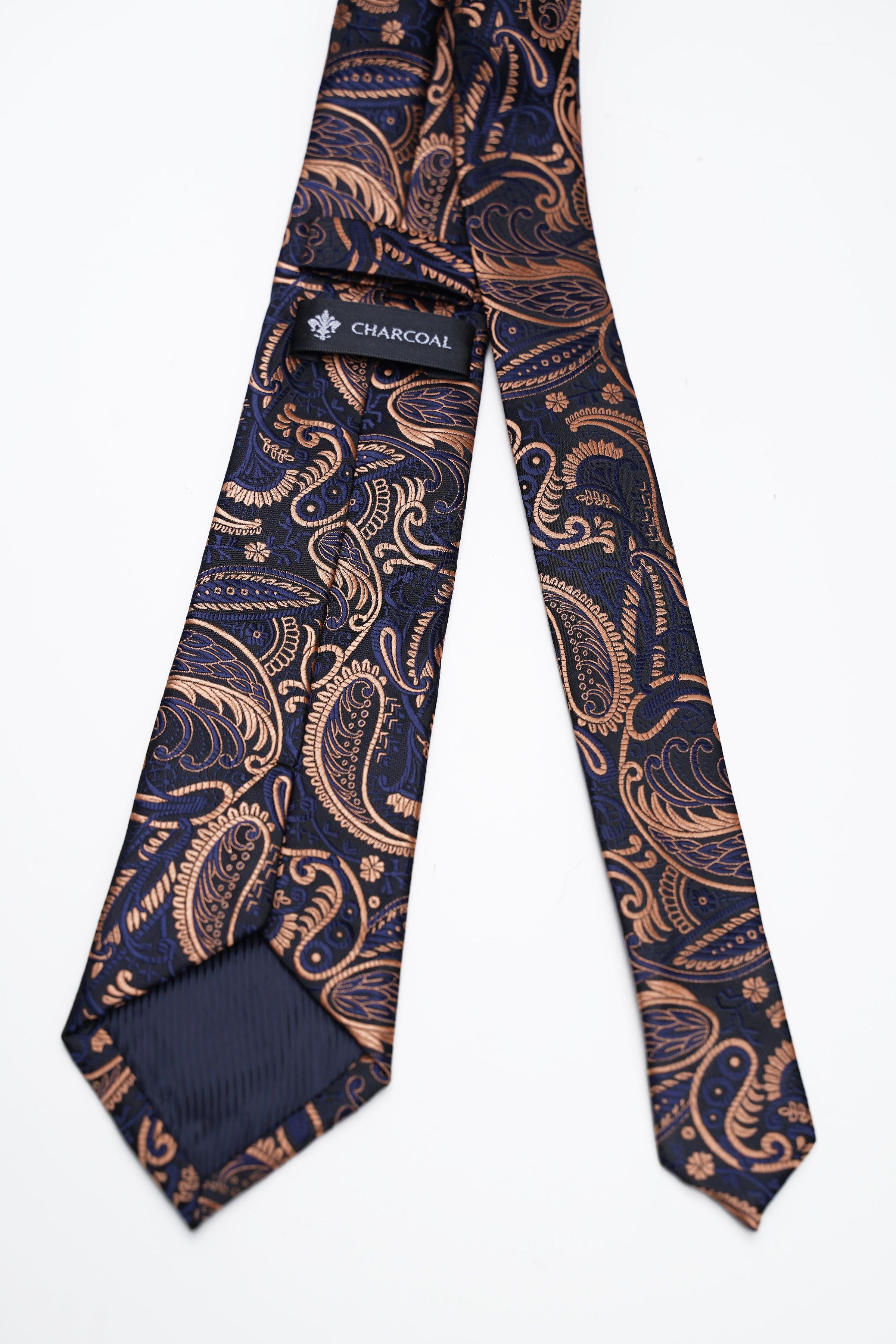 POLY SILK TIE at Charcoal Clothing