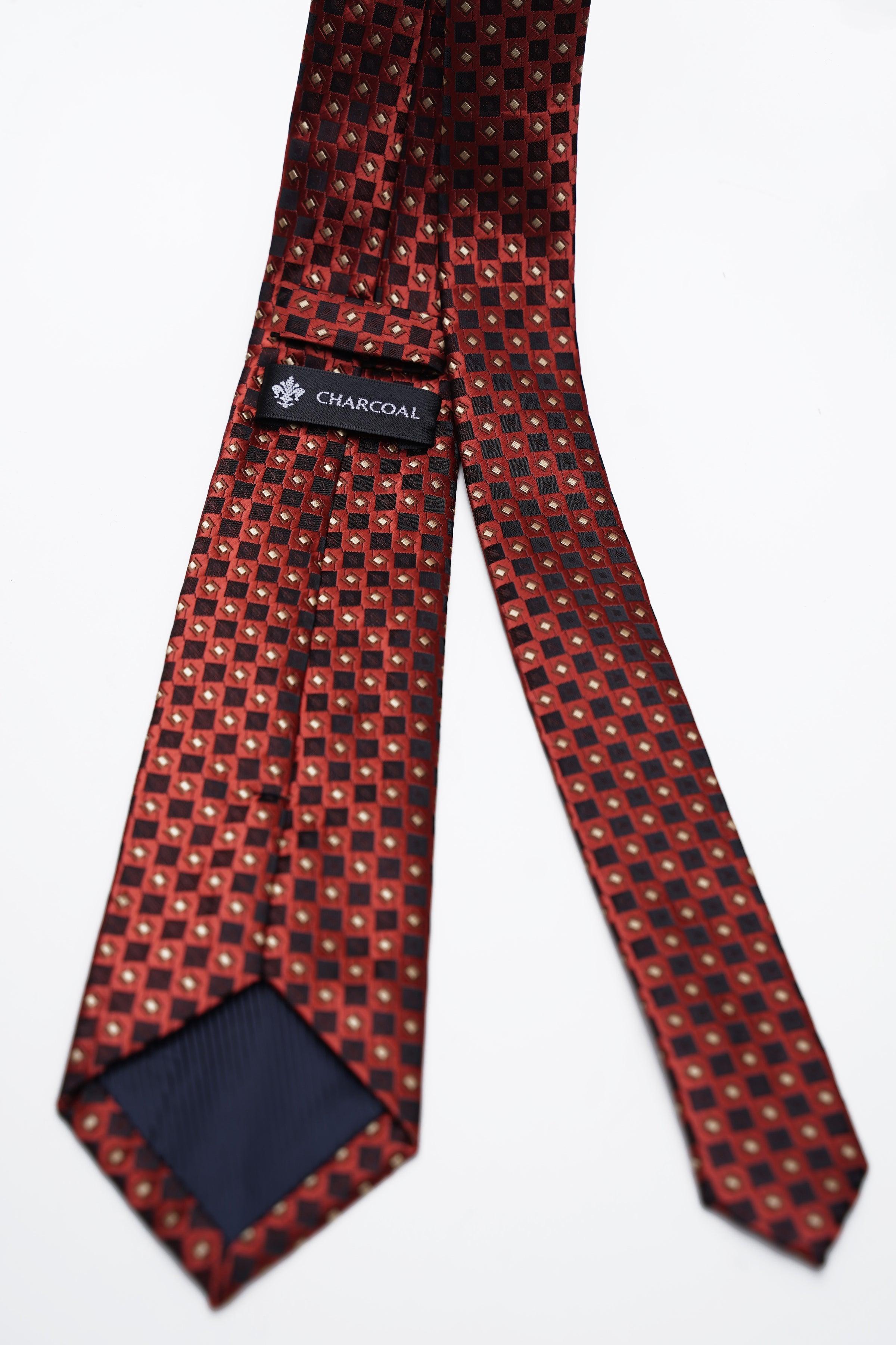 POLY SILK TIE at Charcoal Clothing