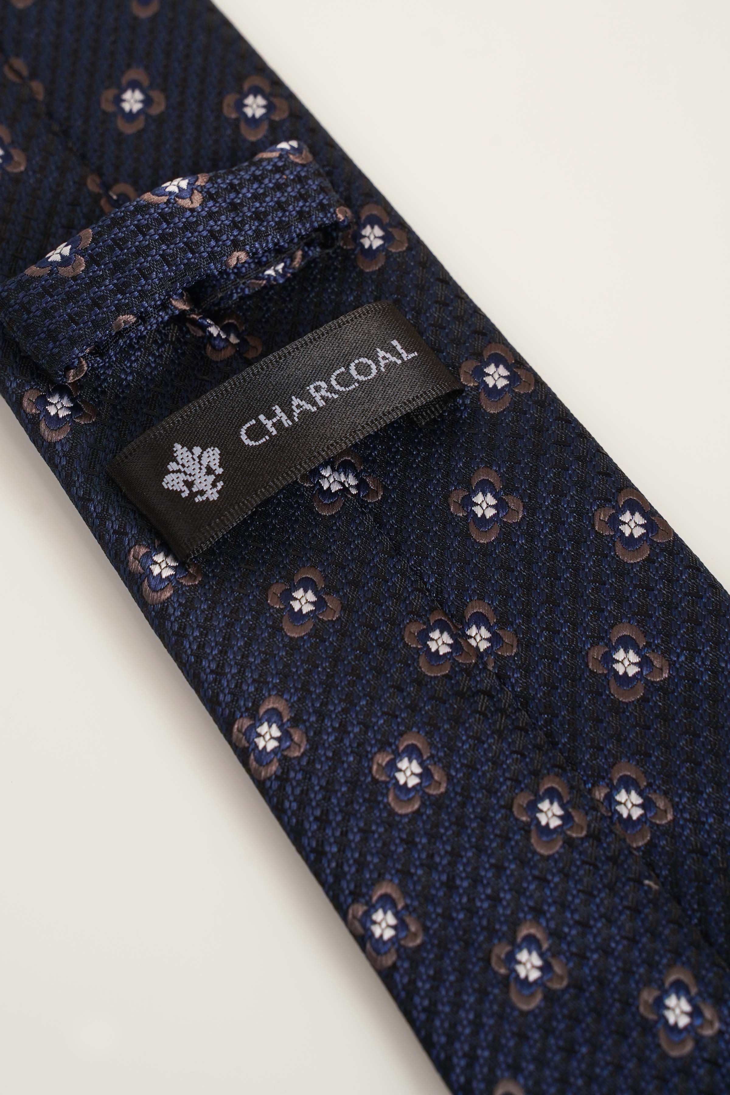 POLY SILK TIE at Charcoal Clothing