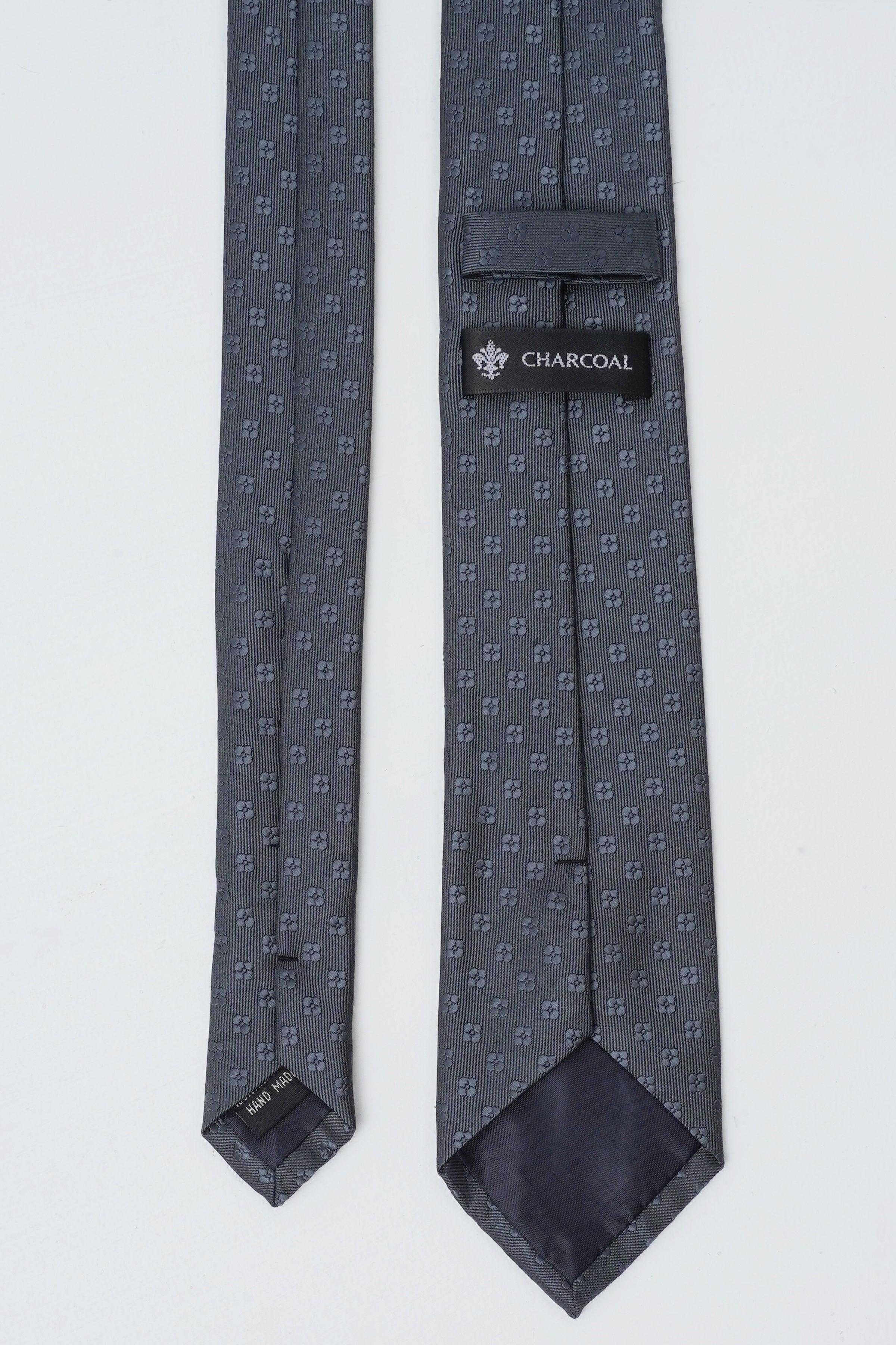 POLY SILK TIE at Charcoal Clothing