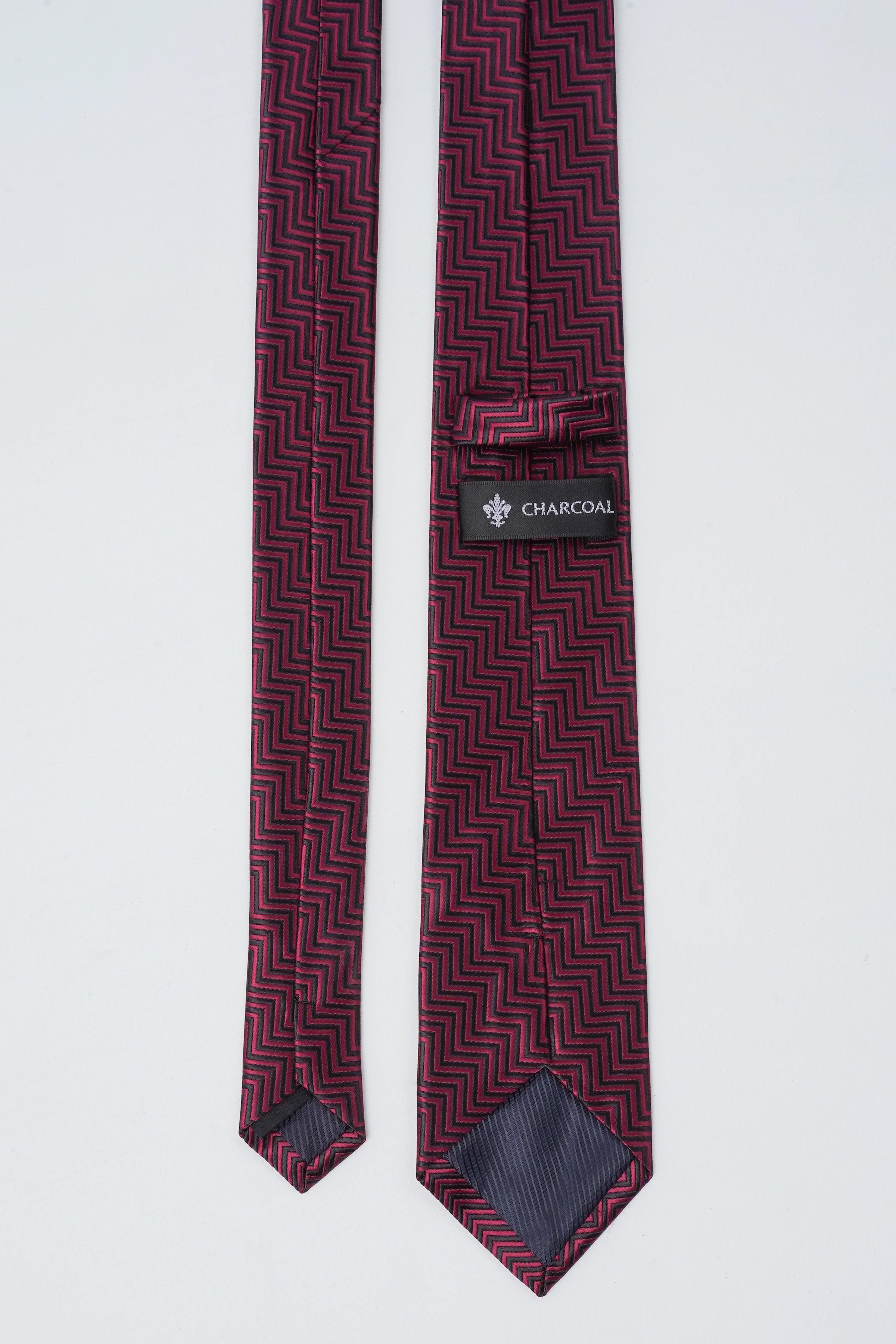 POLY SILK TIE at Charcoal Clothing