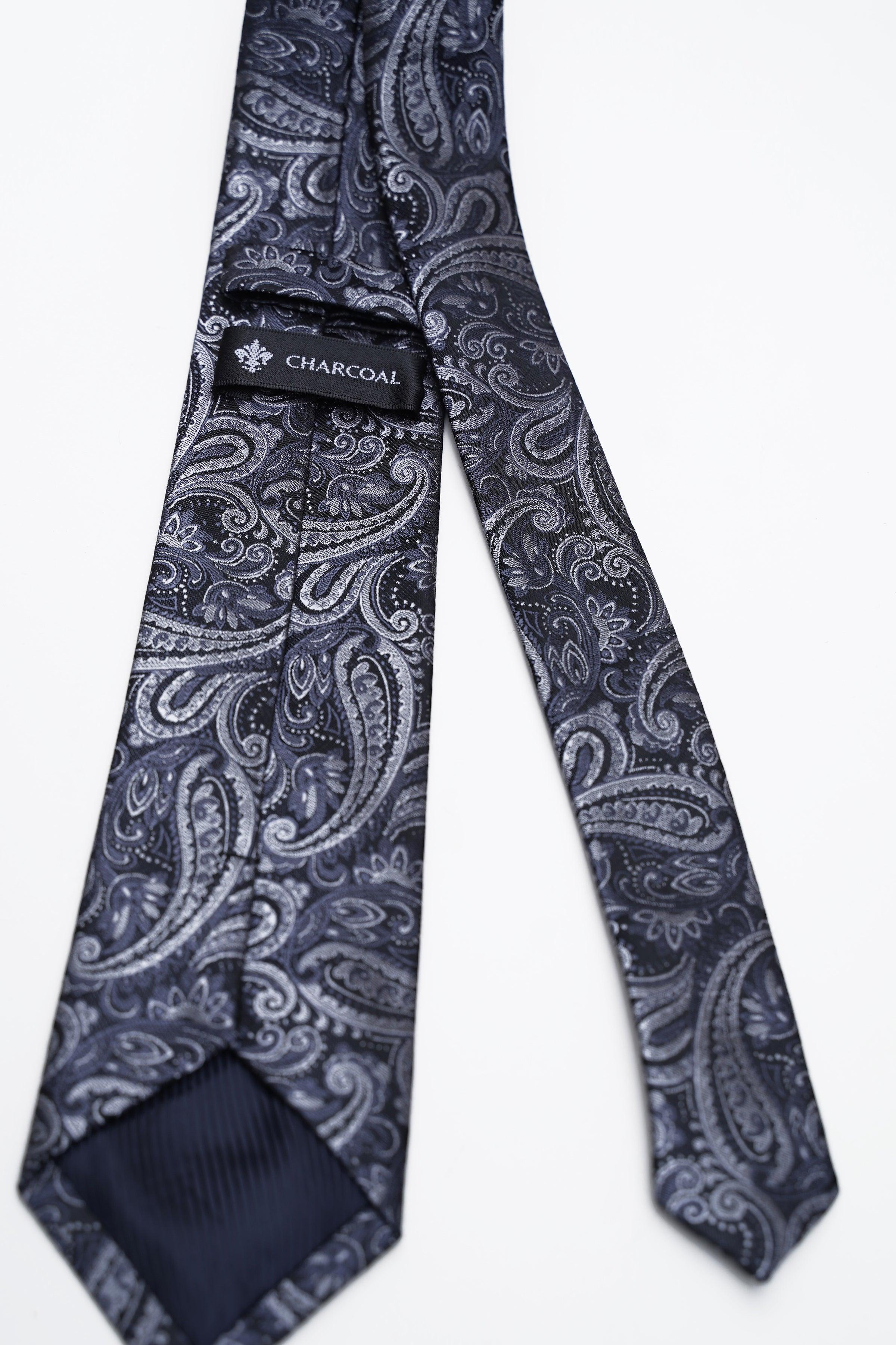 POLY SILK TIE at Charcoal Clothing