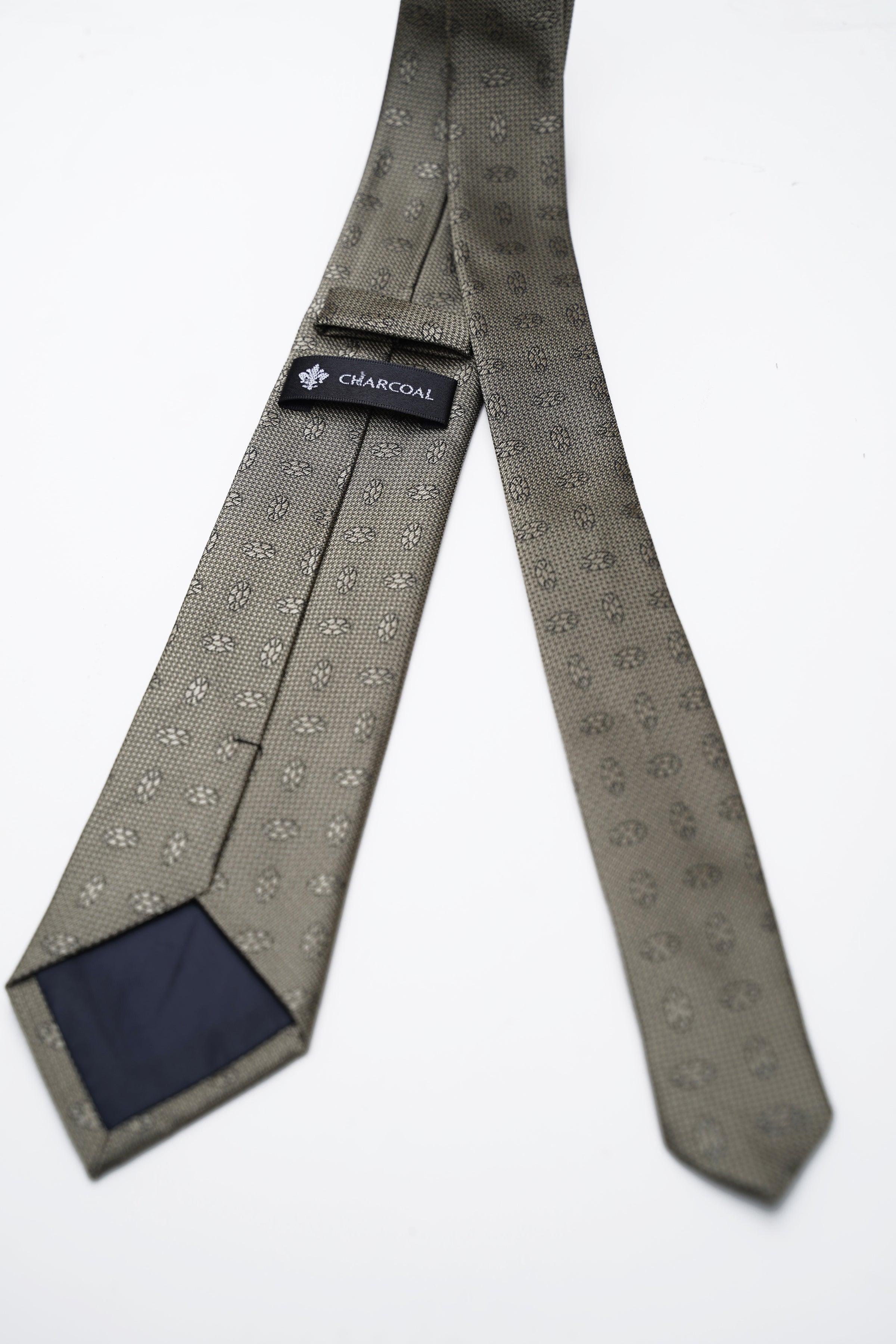 POLY SILK TIE at Charcoal Clothing