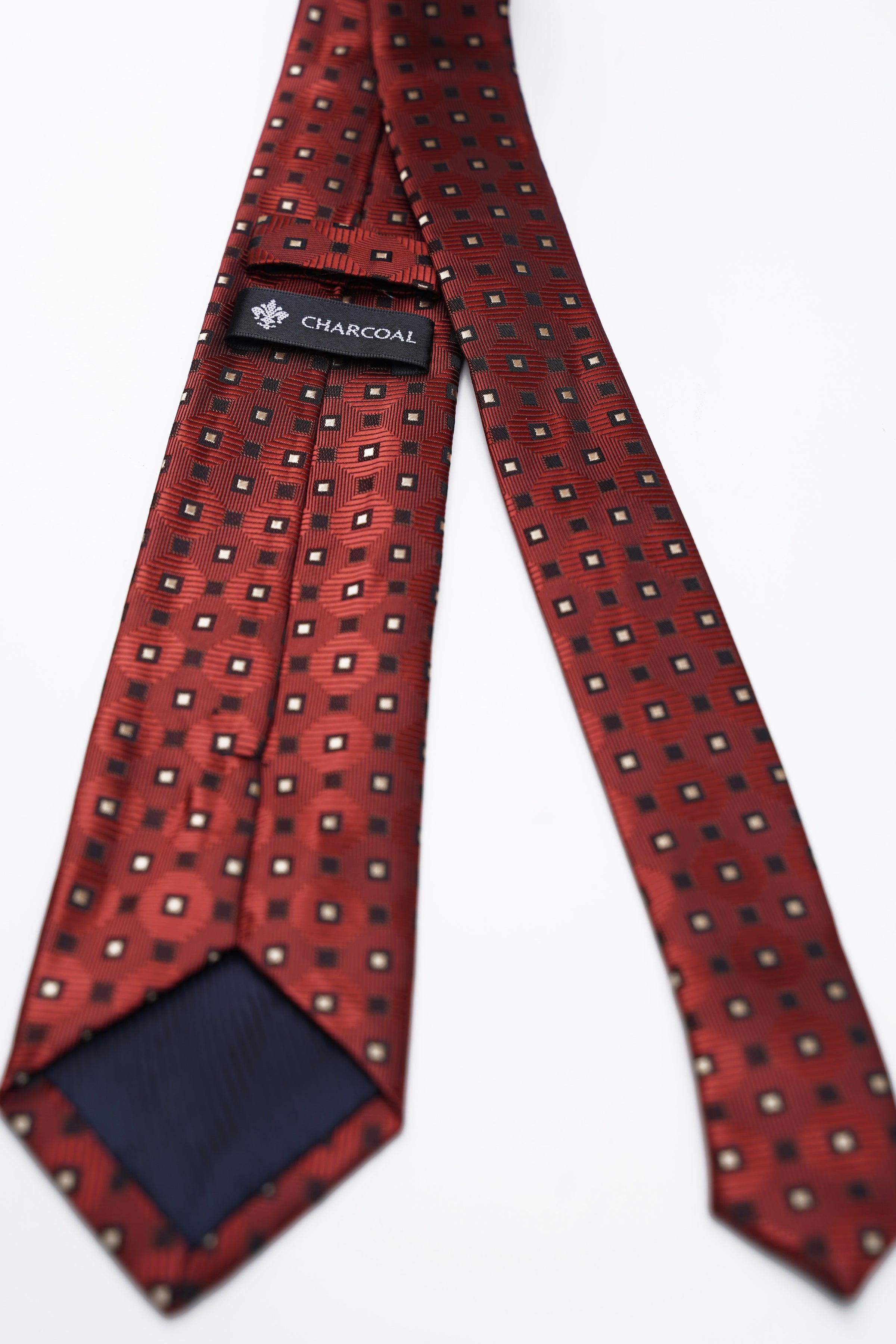POLY SILK TIE at Charcoal Clothing