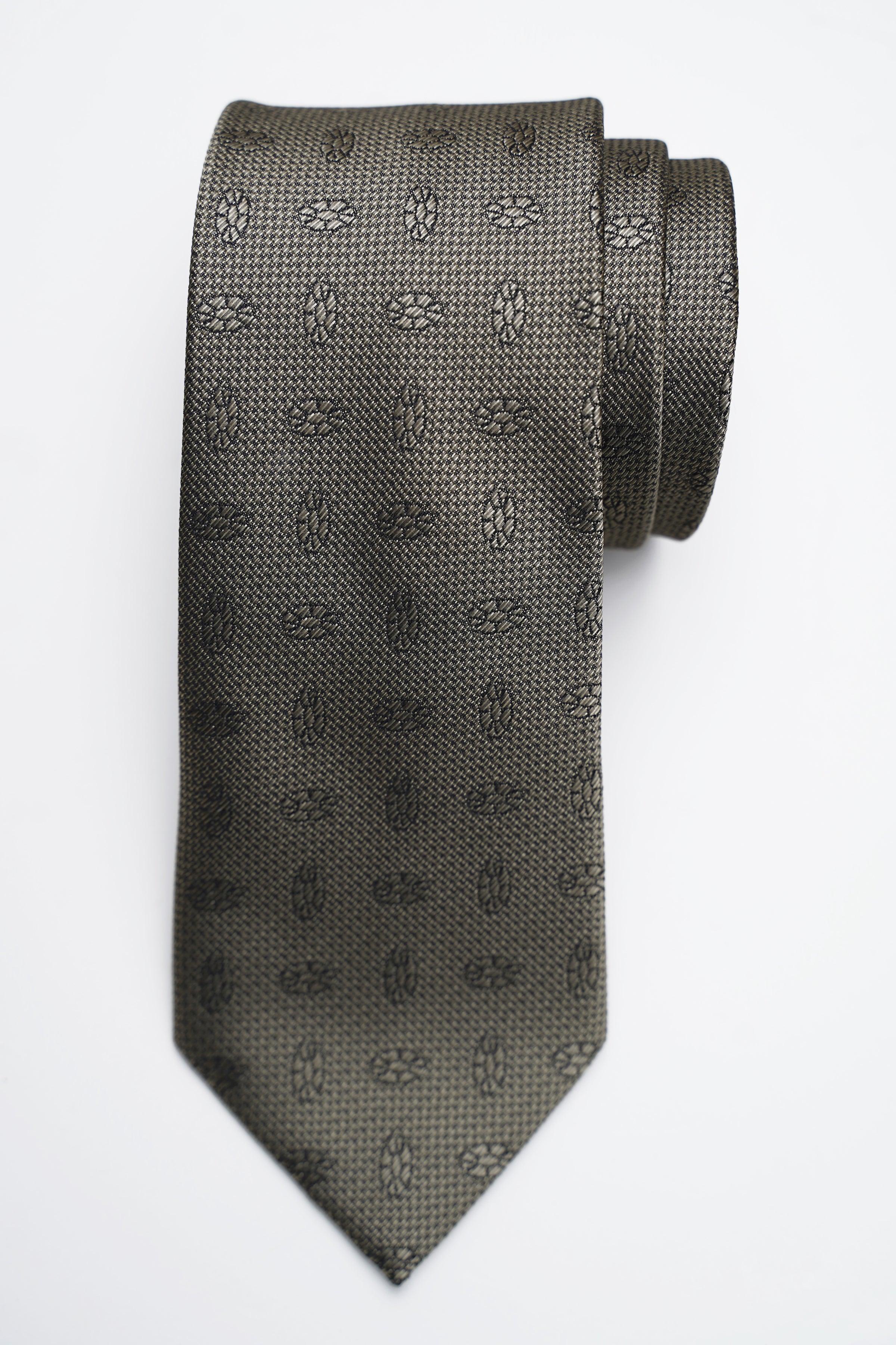 POLY SILK TIE at Charcoal Clothing