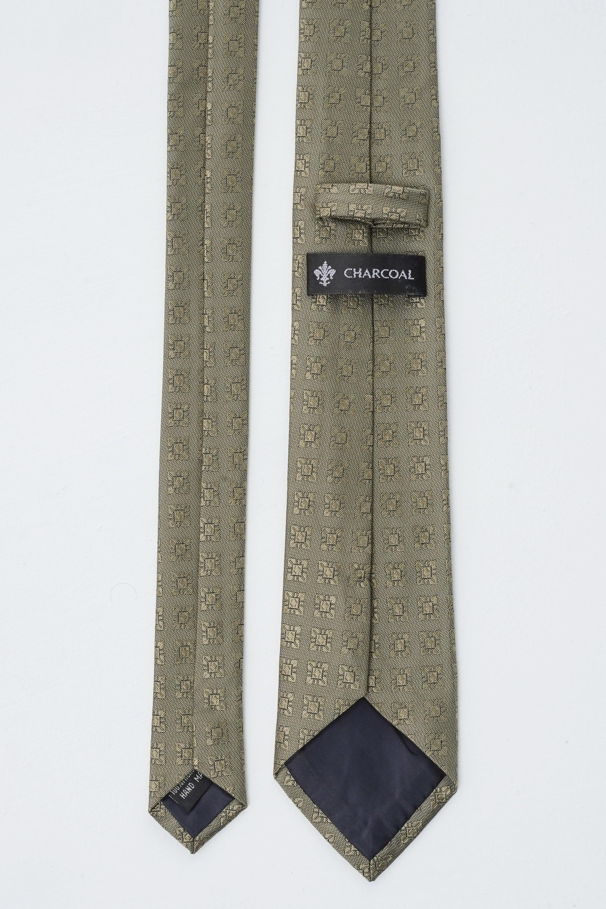 POLY SILK TIE at Charcoal Clothing