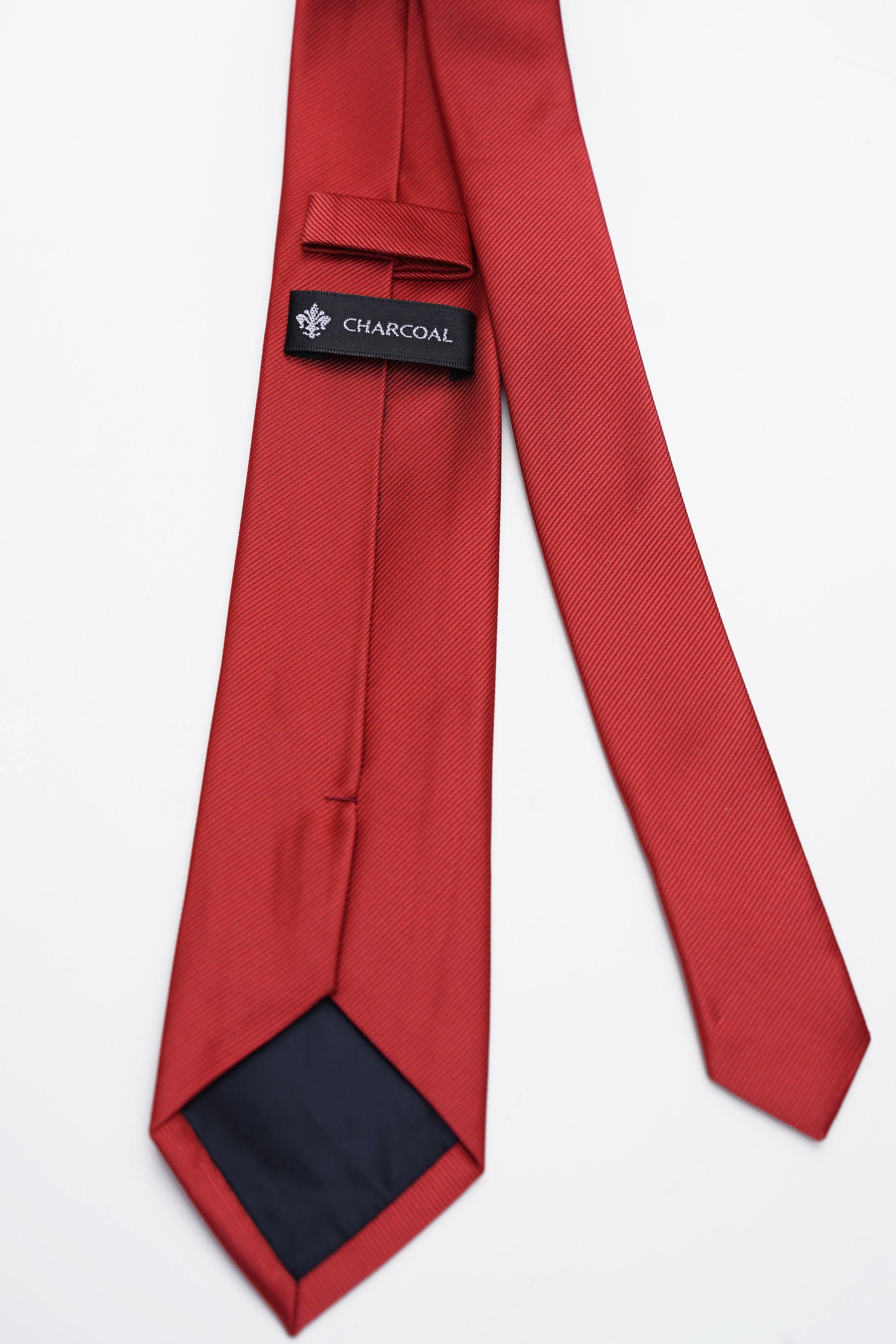 POLY SILK TIE at Charcoal Clothing