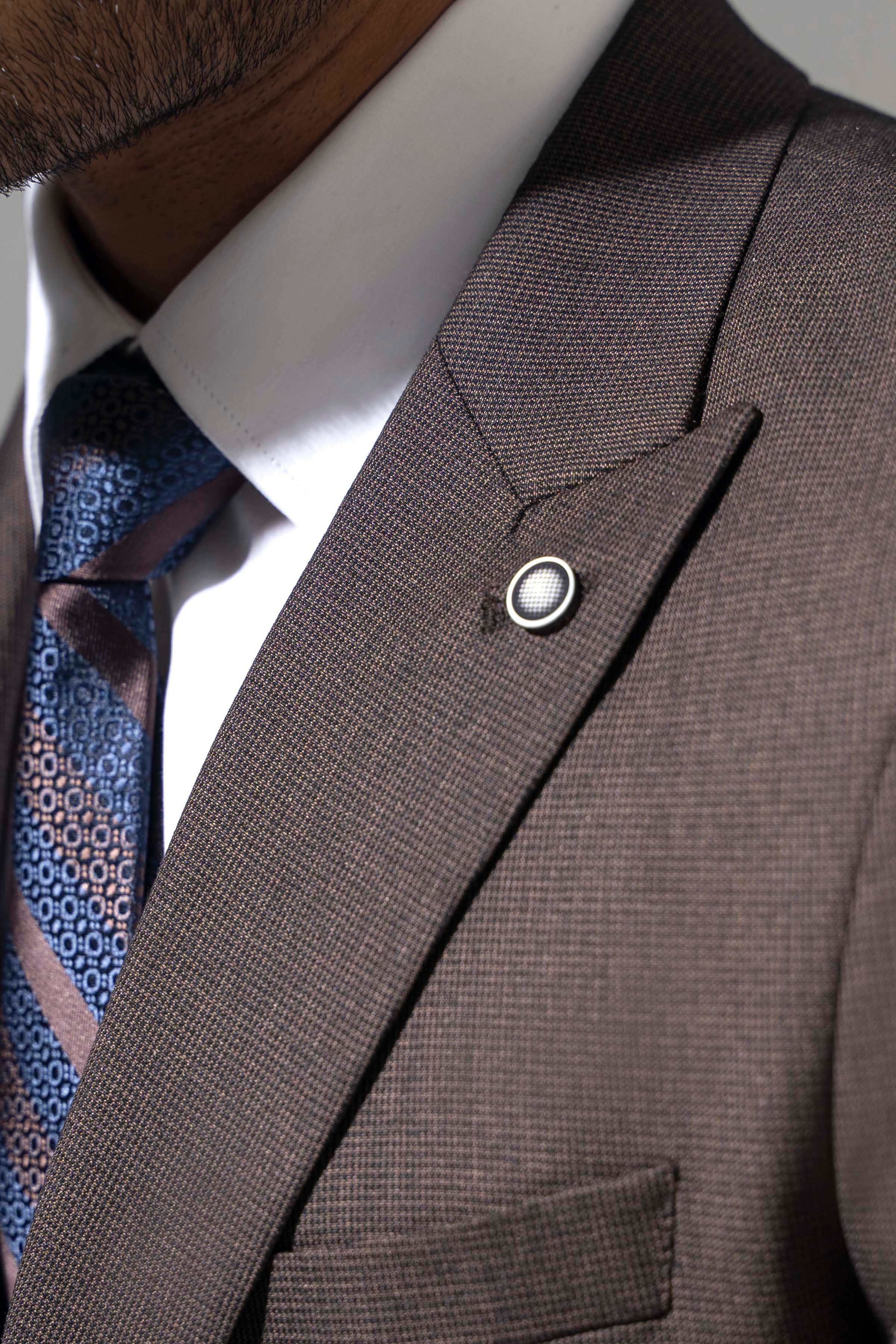 PREMIUM 2 PIECE SUIT BROWN at Charcoal Clothing