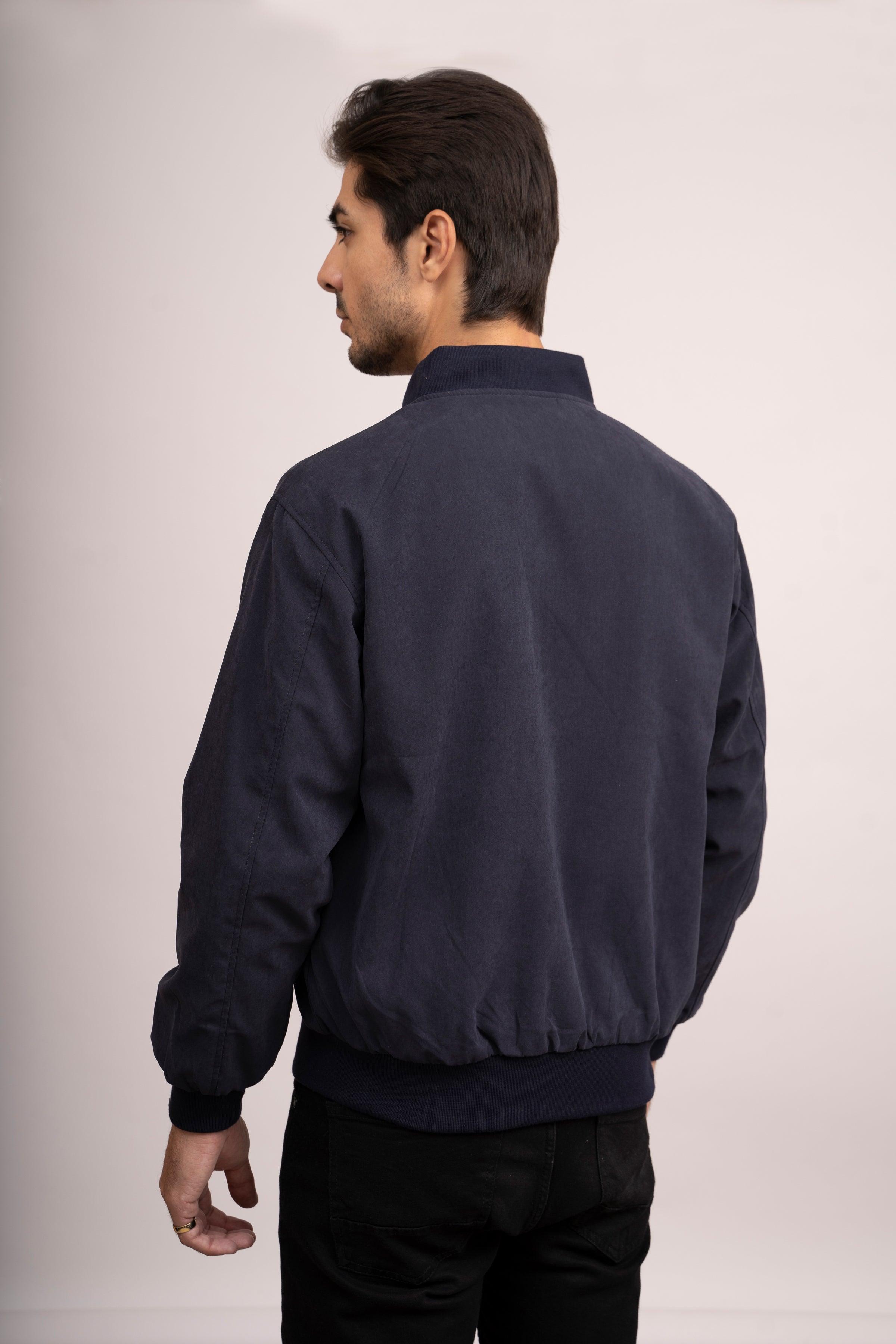 REVERSIBLE JACKET F/S NAVY BROWN at Charcoal Clothing