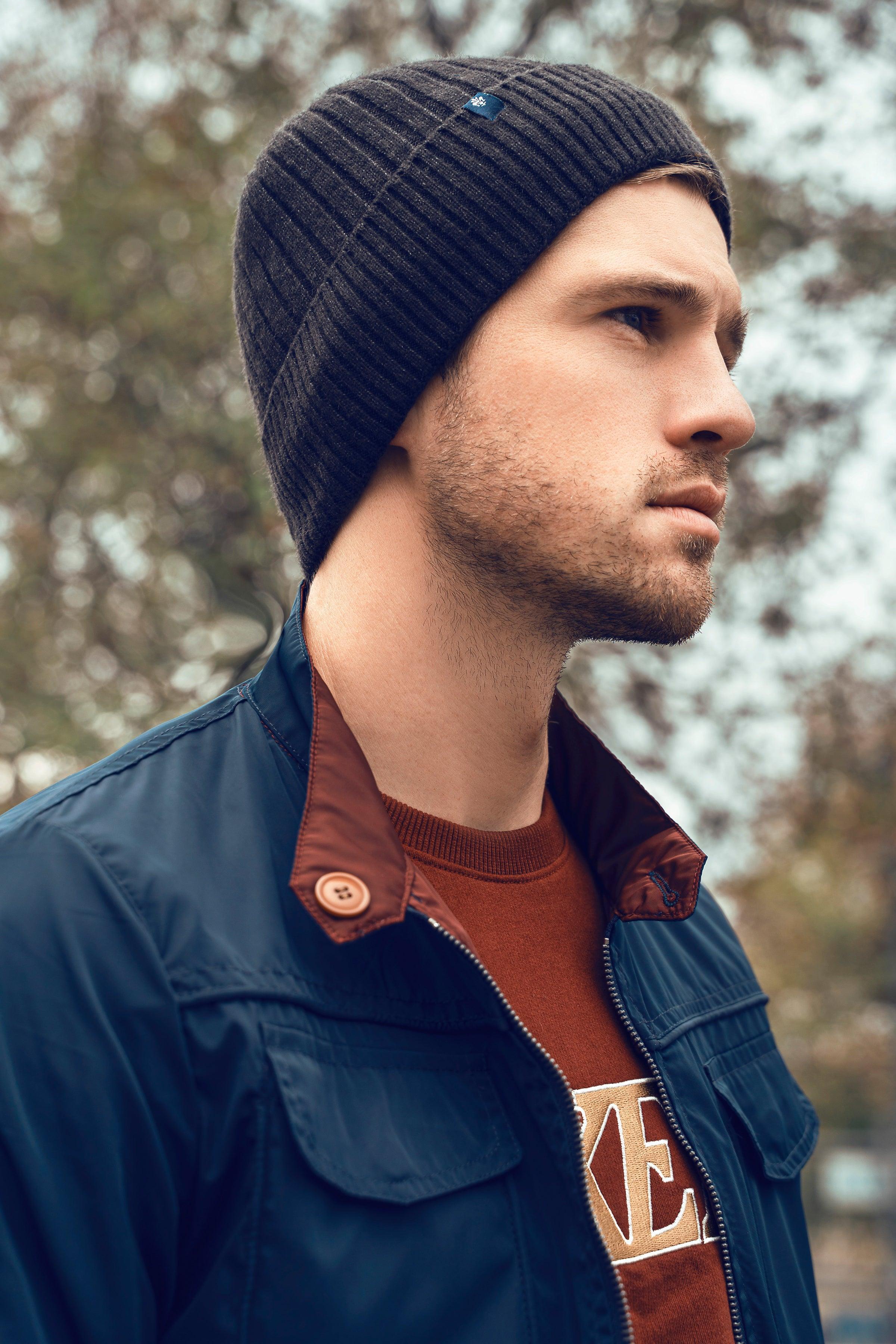 REVERSIBLE JACKET F/S NAVY MAROON at Charcoal Clothing