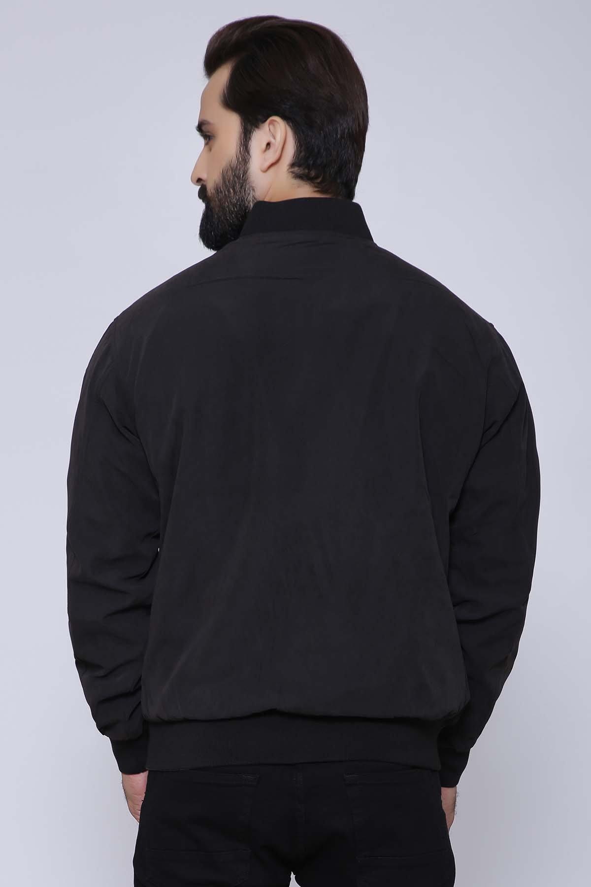 REVERSIBLE JACKET FULL SLEEVE BLACK BROWN at Charcoal Clothing