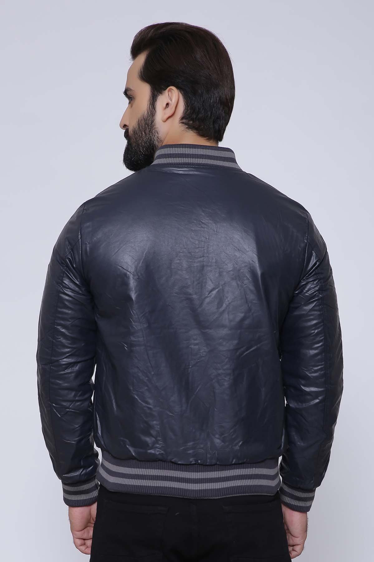 REVERSIBLE JACKET FULL SLEEVE NAVY GREY at Charcoal Clothing