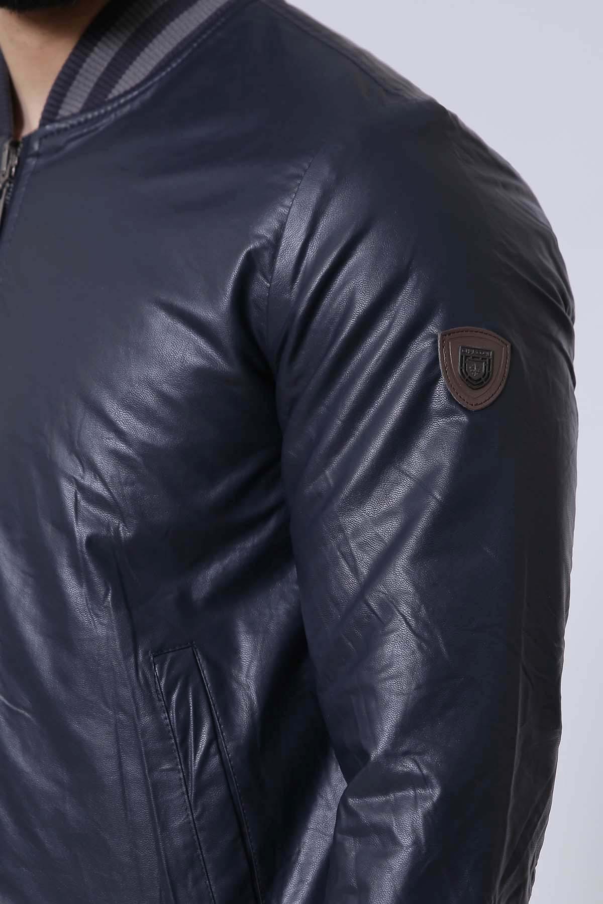 REVERSIBLE JACKET FULL SLEEVE NAVY GREY at Charcoal Clothing