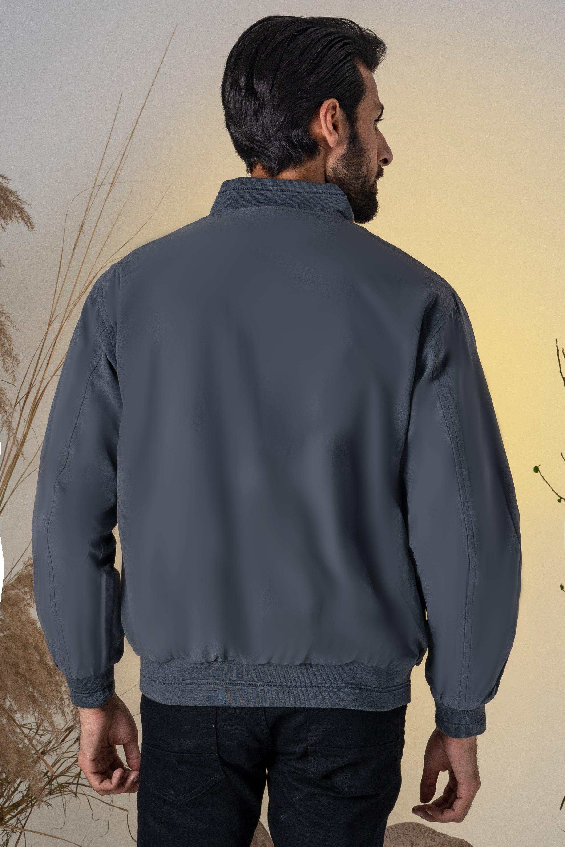 REVERSIBLE JACKET FULL SLEEVES NAVY GREY at Charcoal Clothing