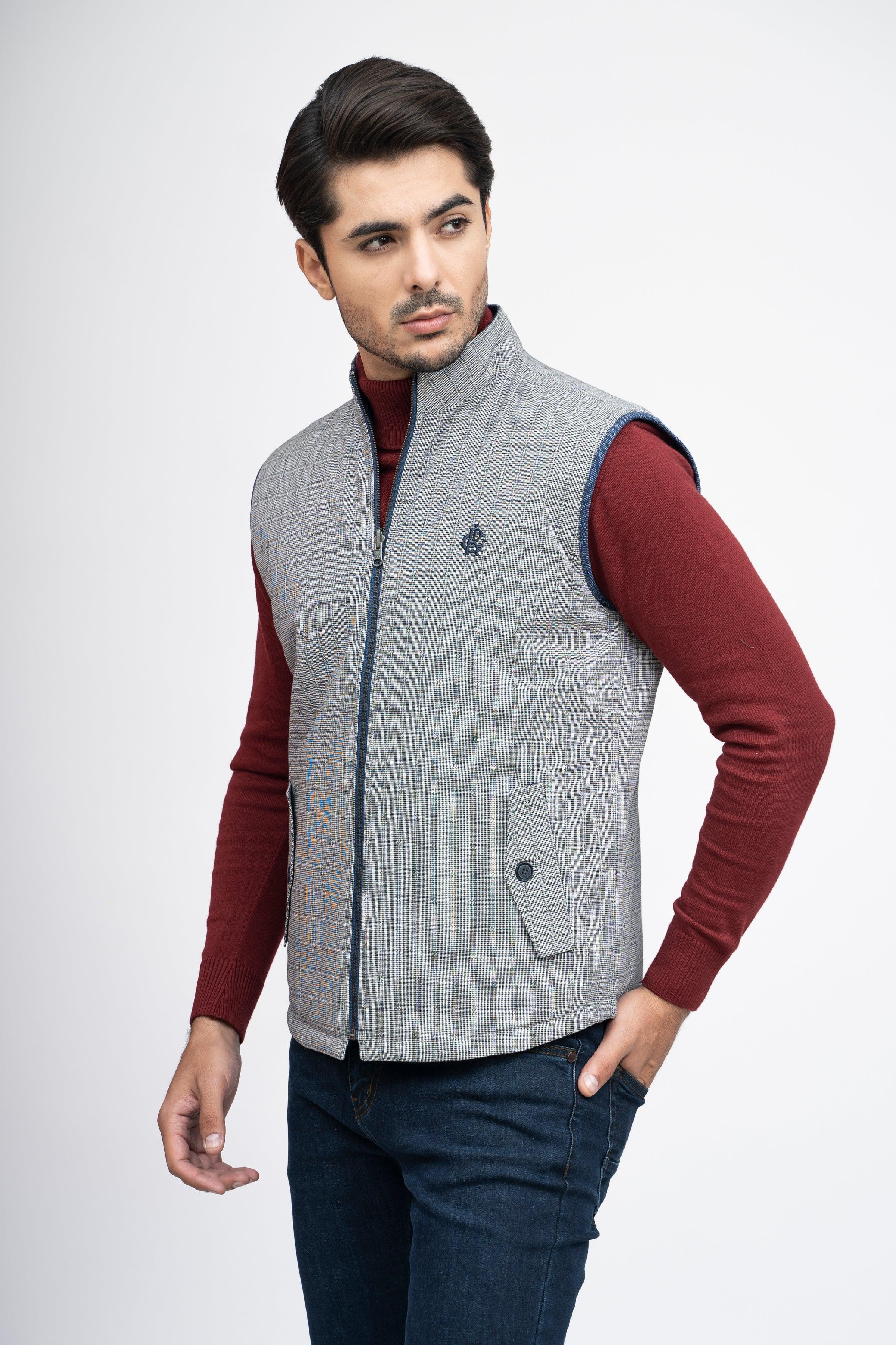 REVERSIBLE JACKET S/L BLACK WHITE at Charcoal Clothing