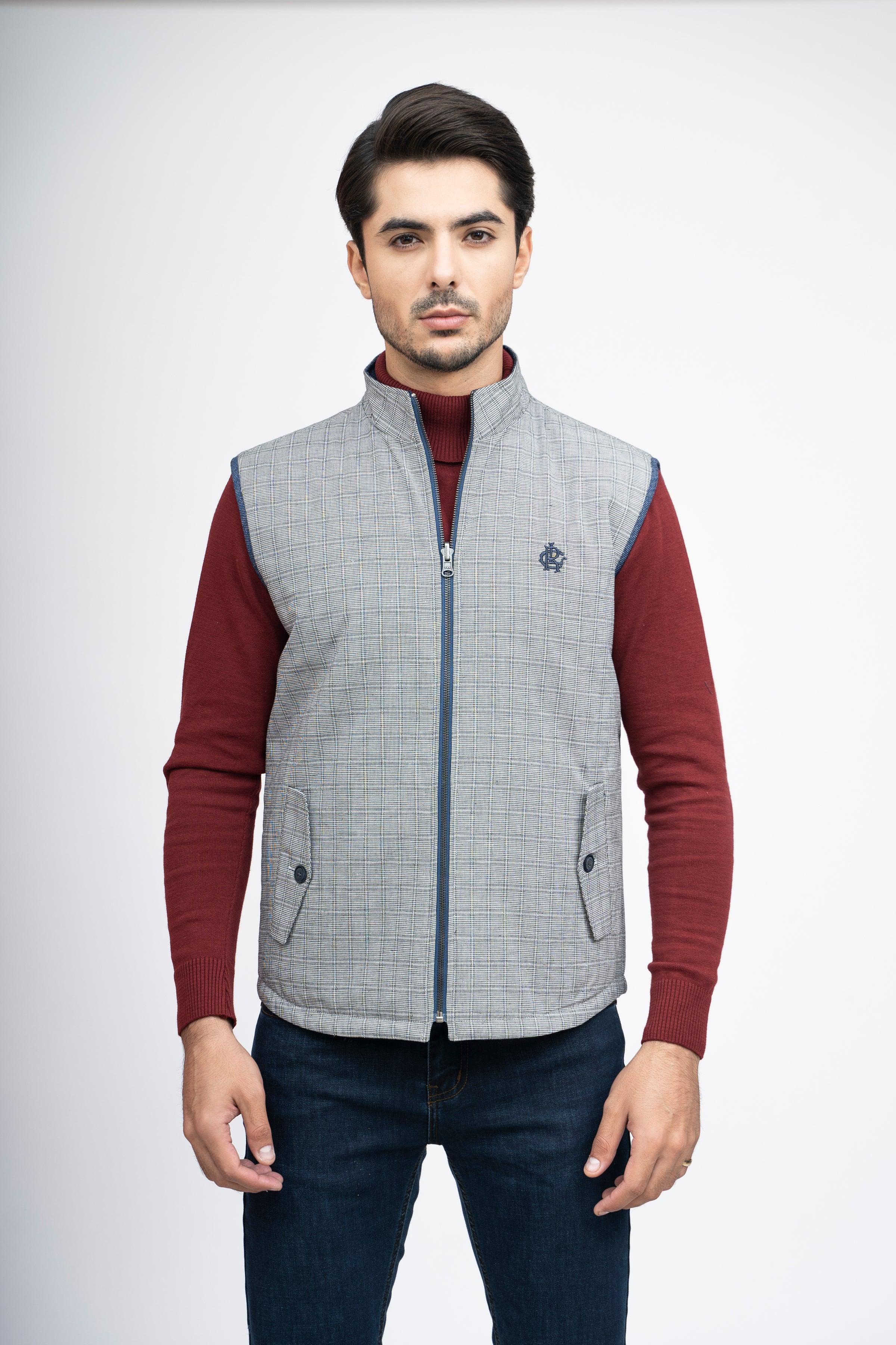 REVERSIBLE JACKET S/L BLACK WHITE at Charcoal Clothing
