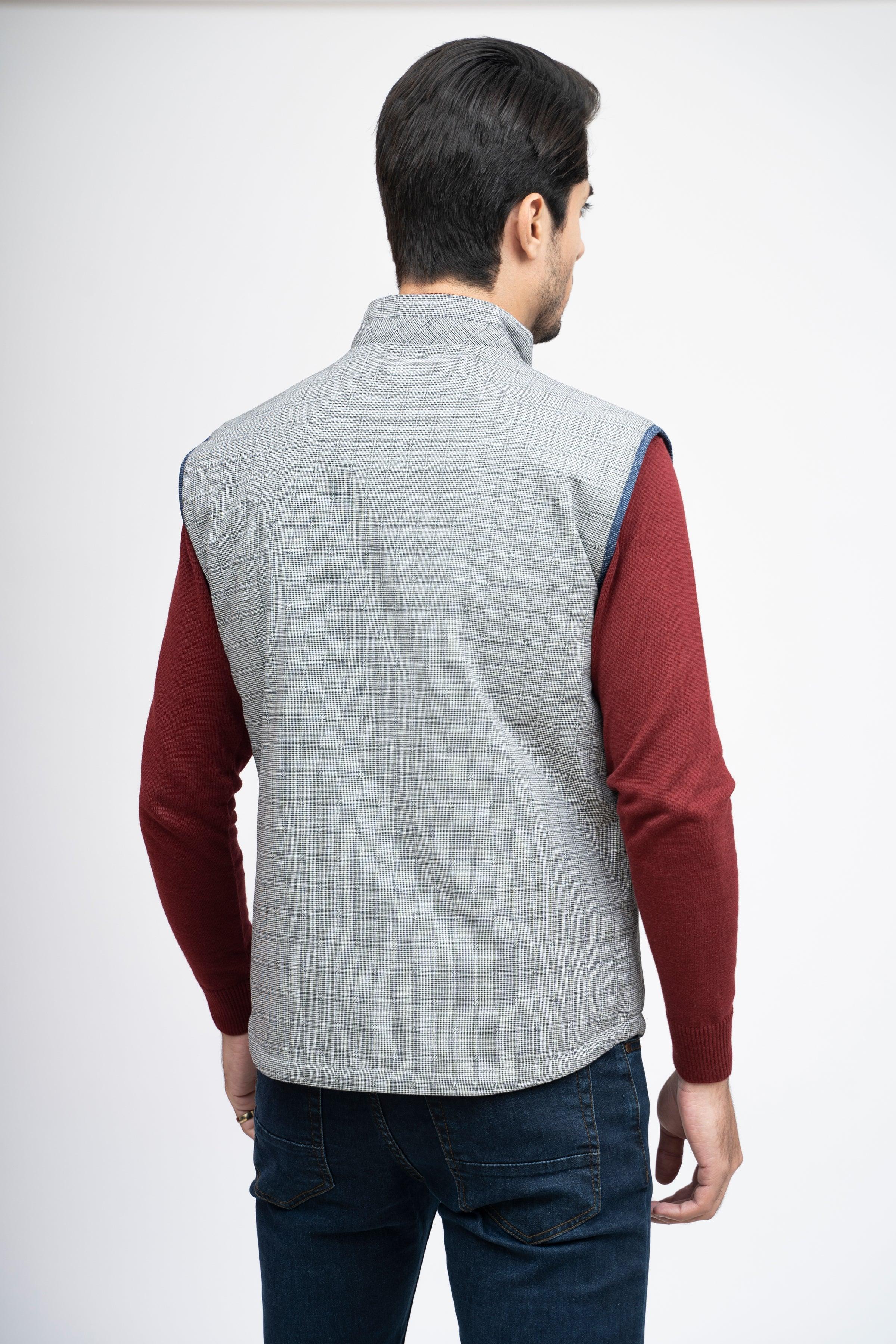 REVERSIBLE JACKET S/L BLACK WHITE at Charcoal Clothing