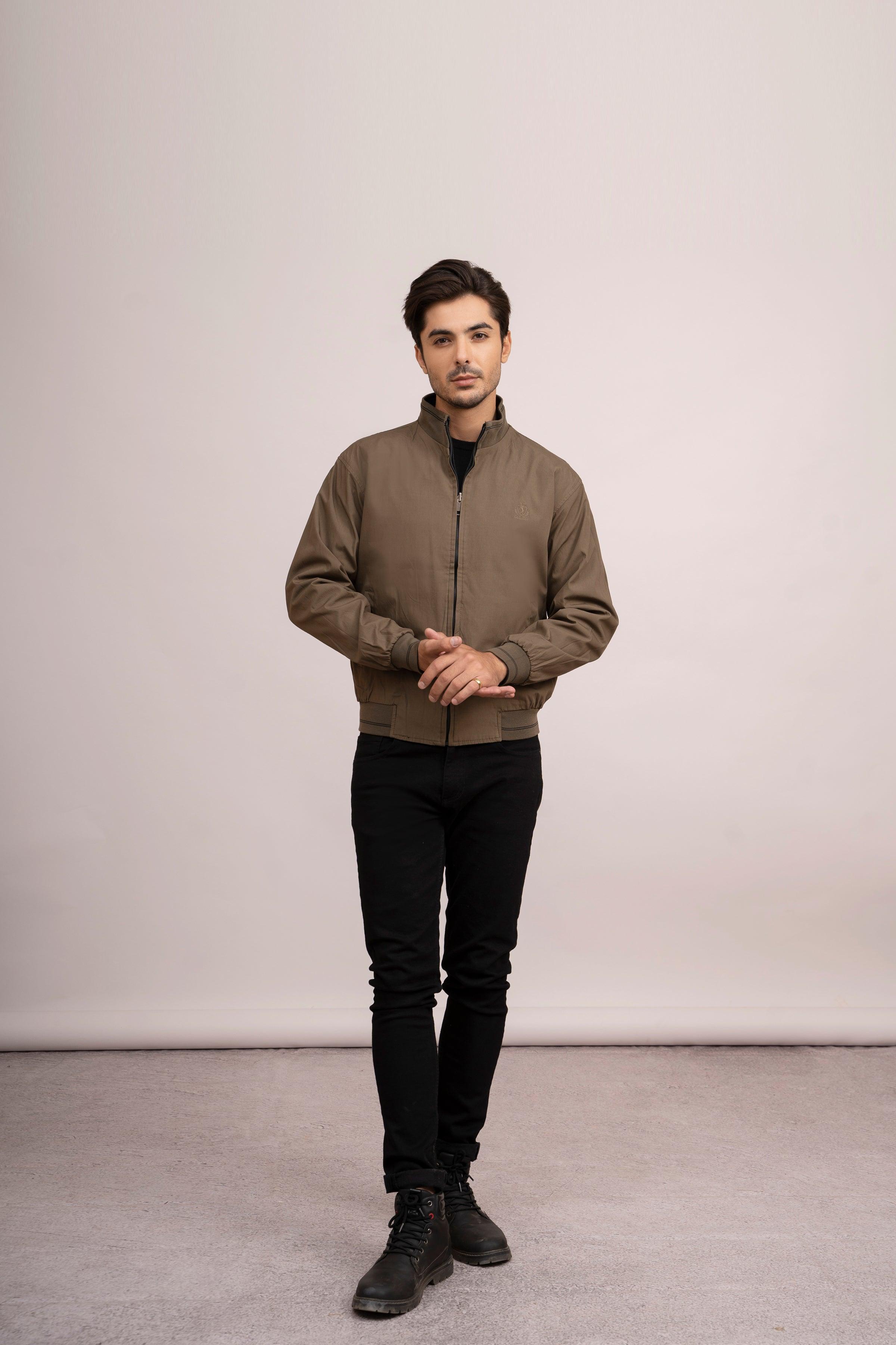REVESIBLE JACKET F/S BLACK GREEN at Charcoal Clothing