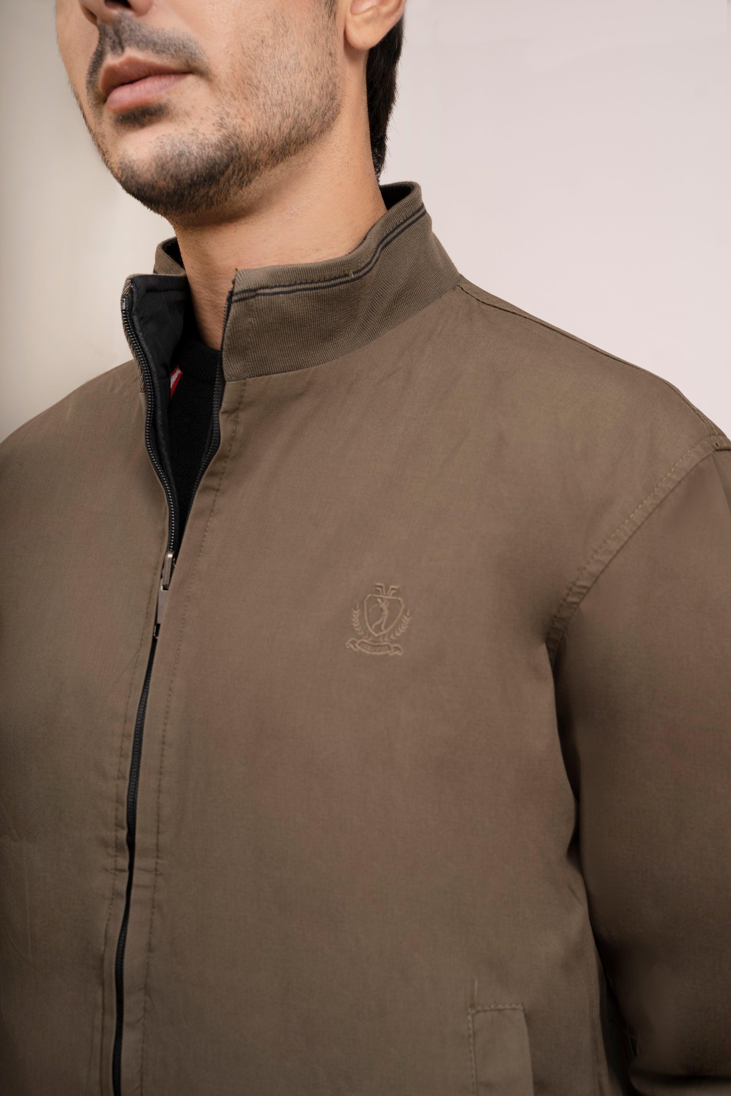 REVESIBLE JACKET F/S BLACK GREEN at Charcoal Clothing