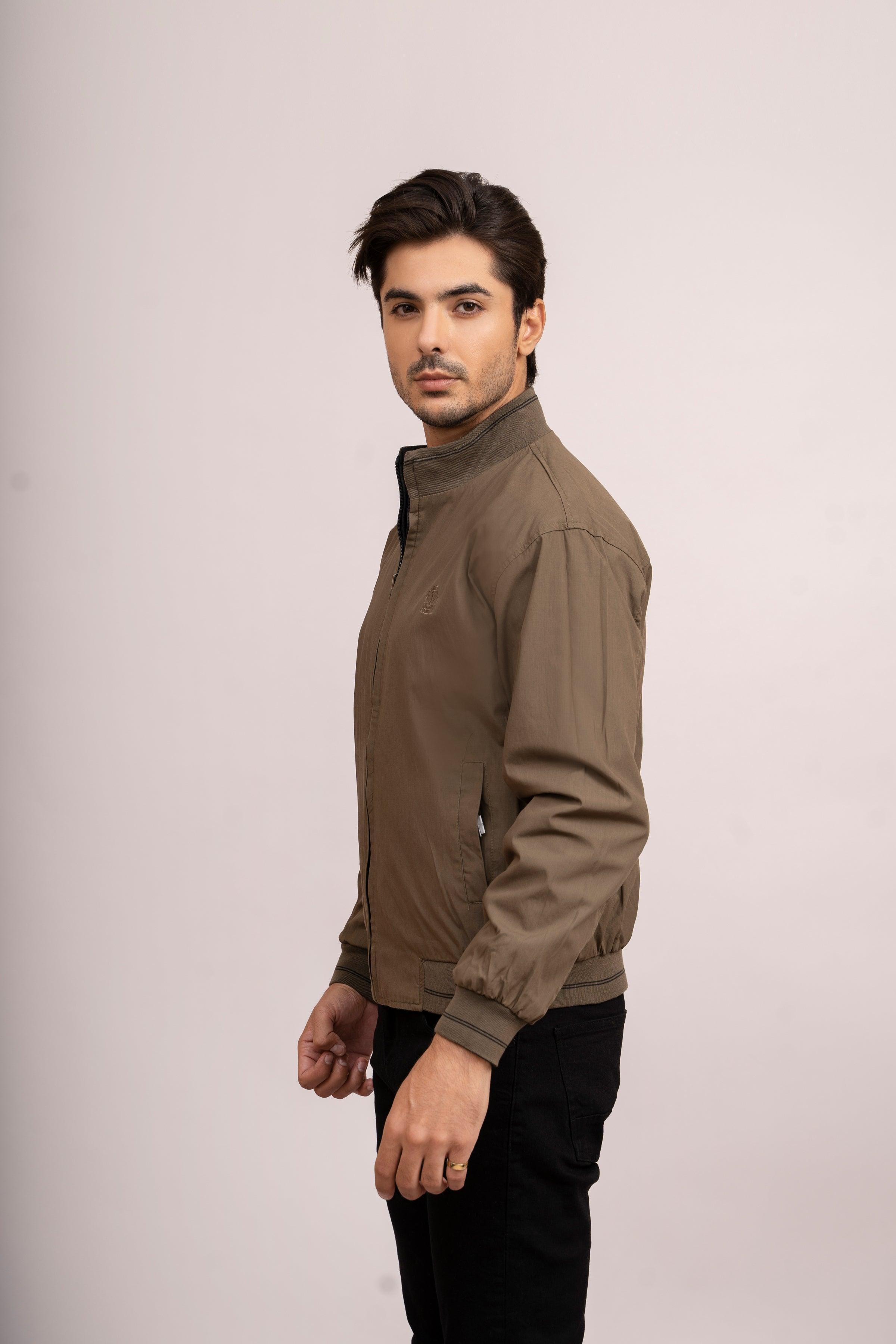REVESIBLE JACKET F/S BLACK GREEN at Charcoal Clothing