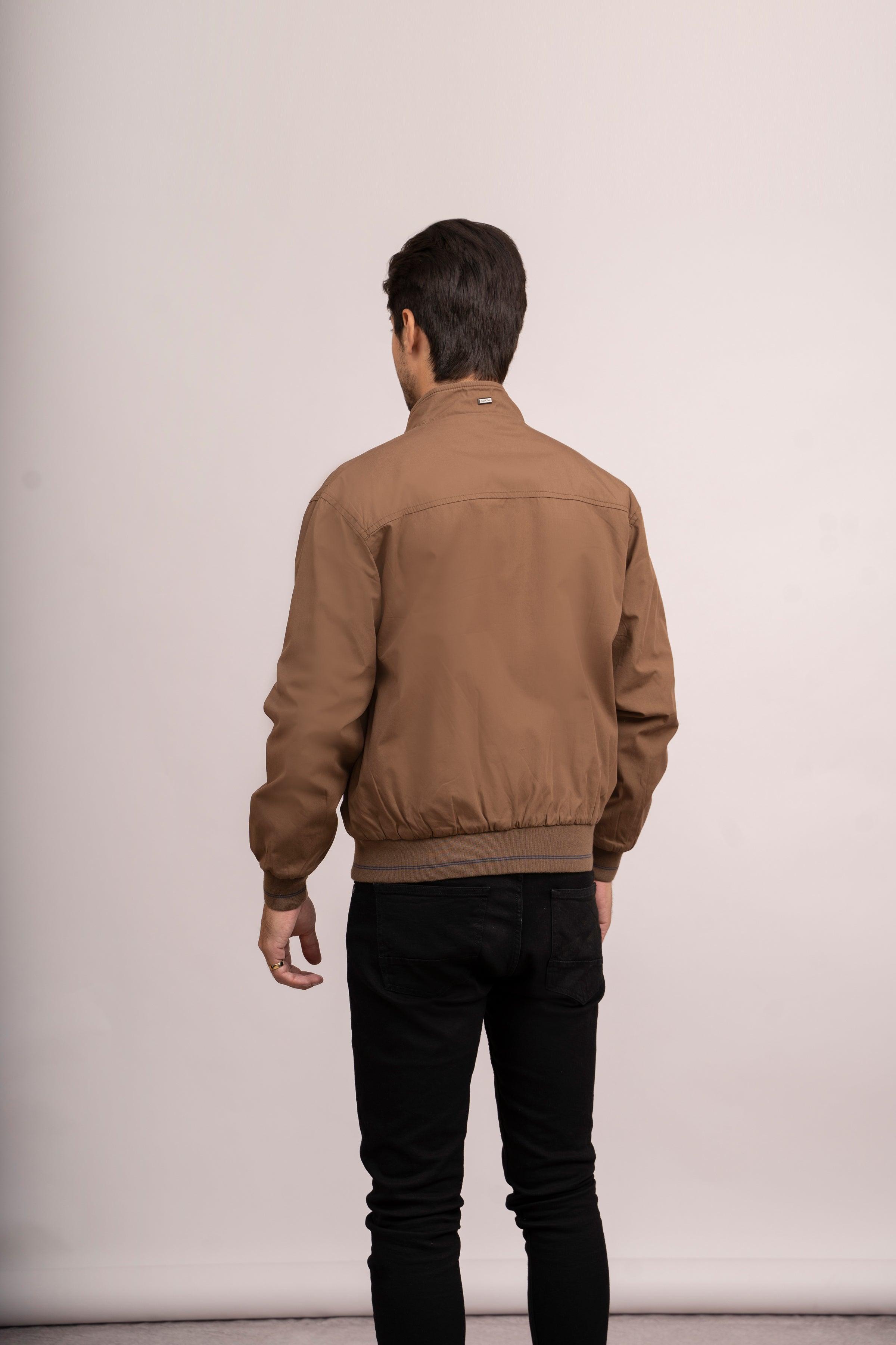 REVESIBLE JACKET F/S BROWN NAVY at Charcoal Clothing