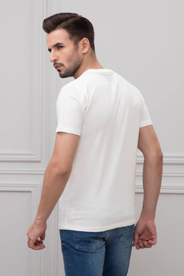 ROAD SIDE JOURNEY GRAPHIC T SHIRT ROUND NECK OFF WHITE at Charcoal Clothing