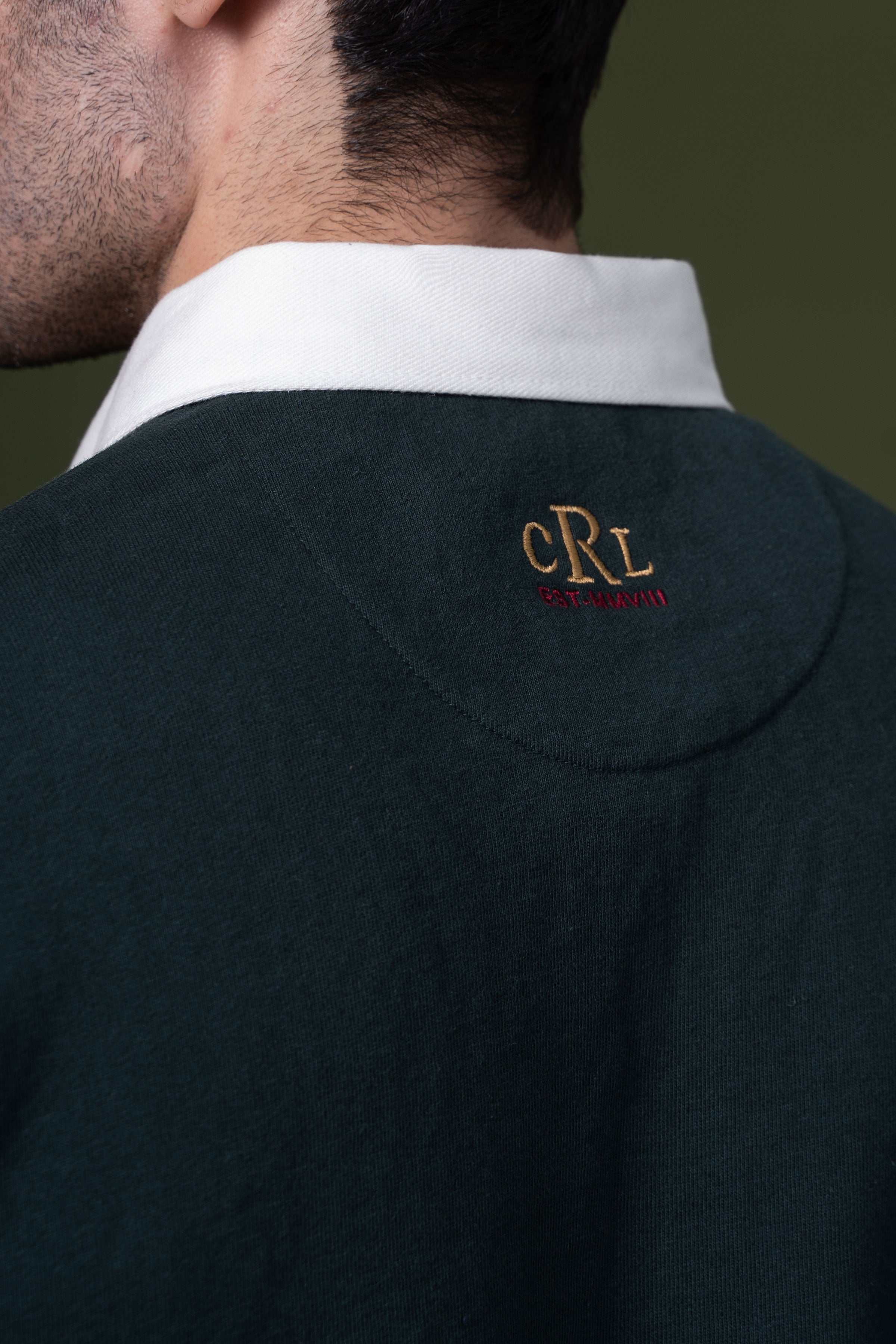 RUGBY POLO SHIRT GREEN at Charcoal Clothing