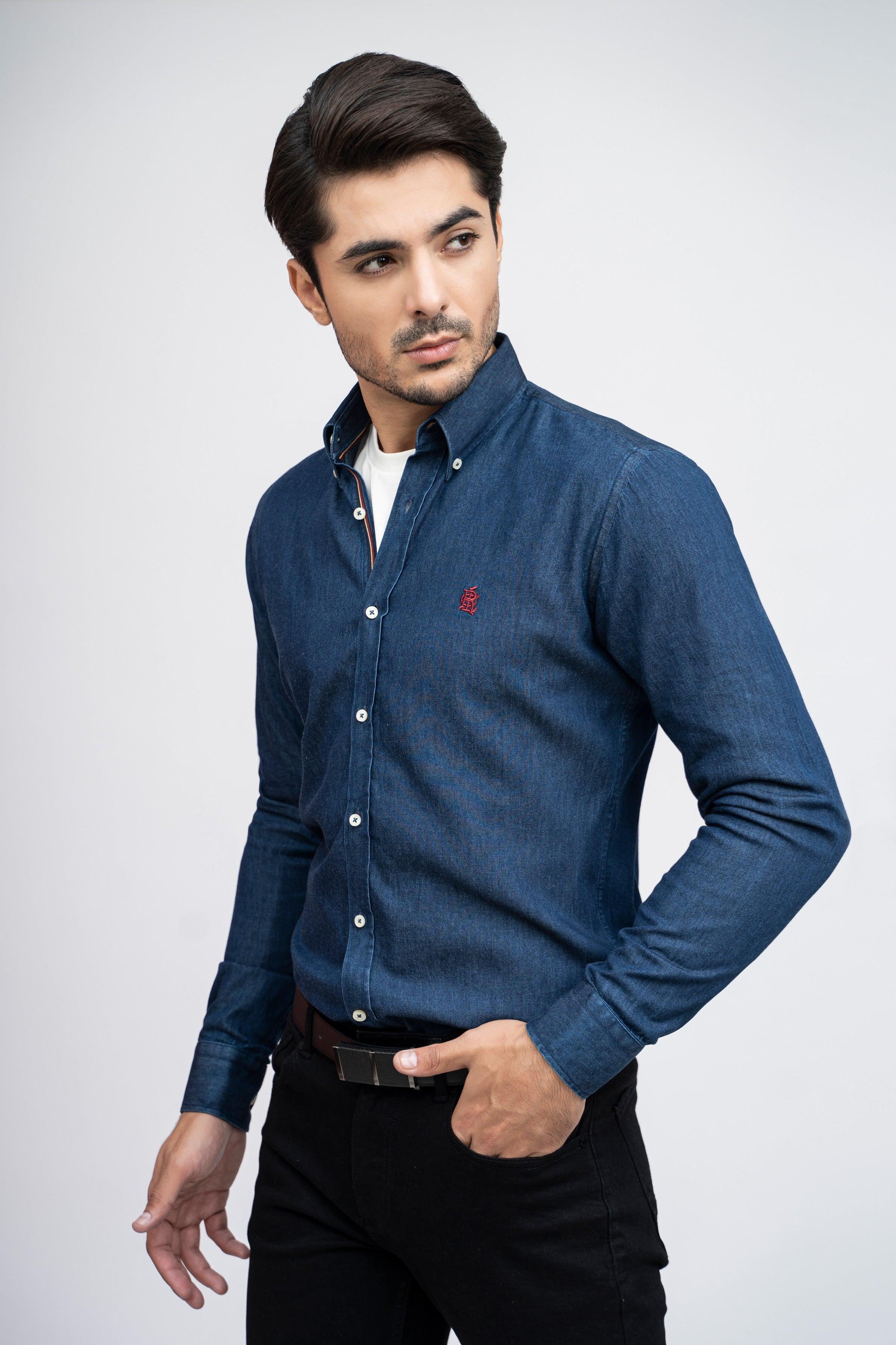 SEMI CASUAL DENIM DARK BLUE at Charcoal Clothing