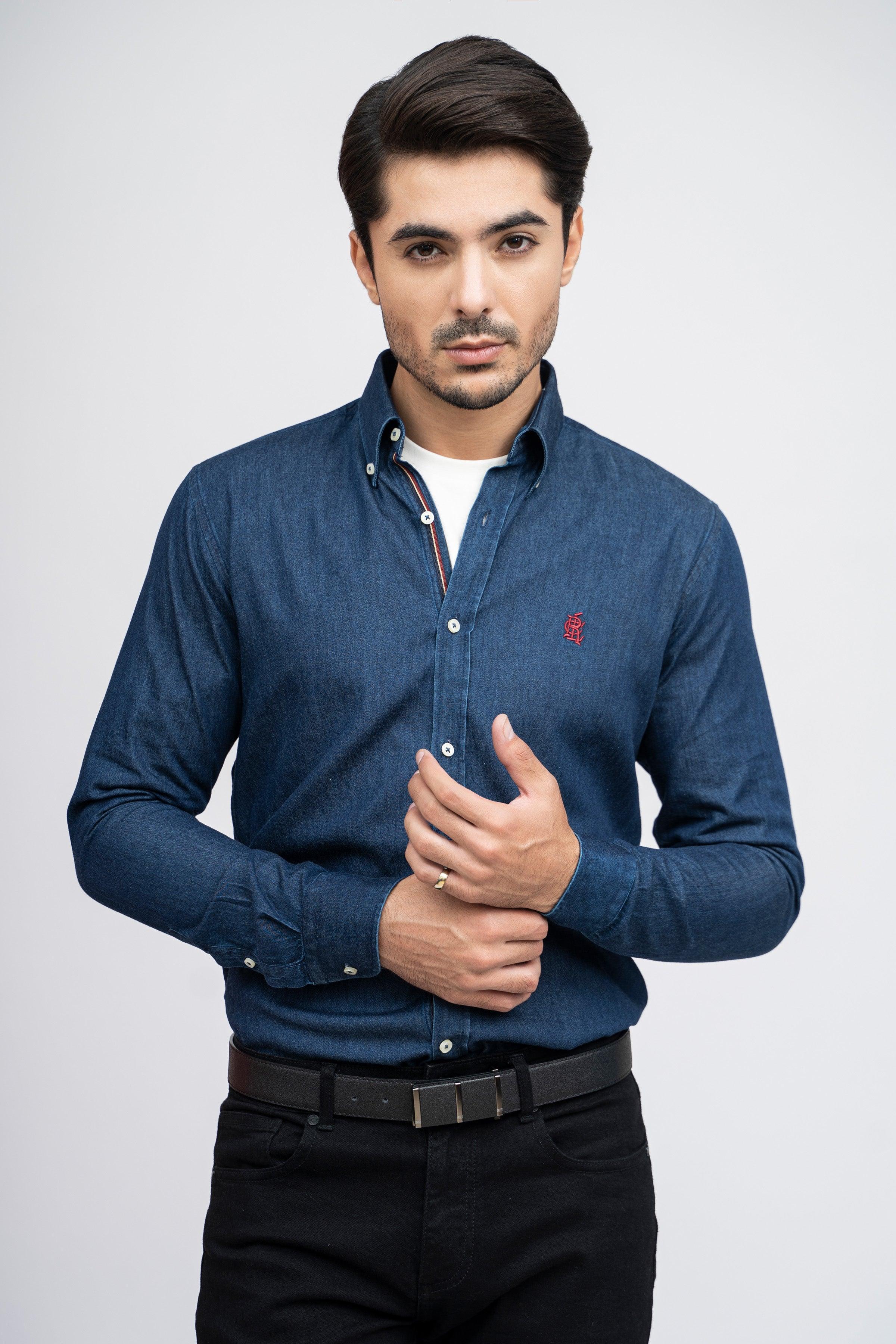 SEMI CASUAL DENIM DARK BLUE at Charcoal Clothing