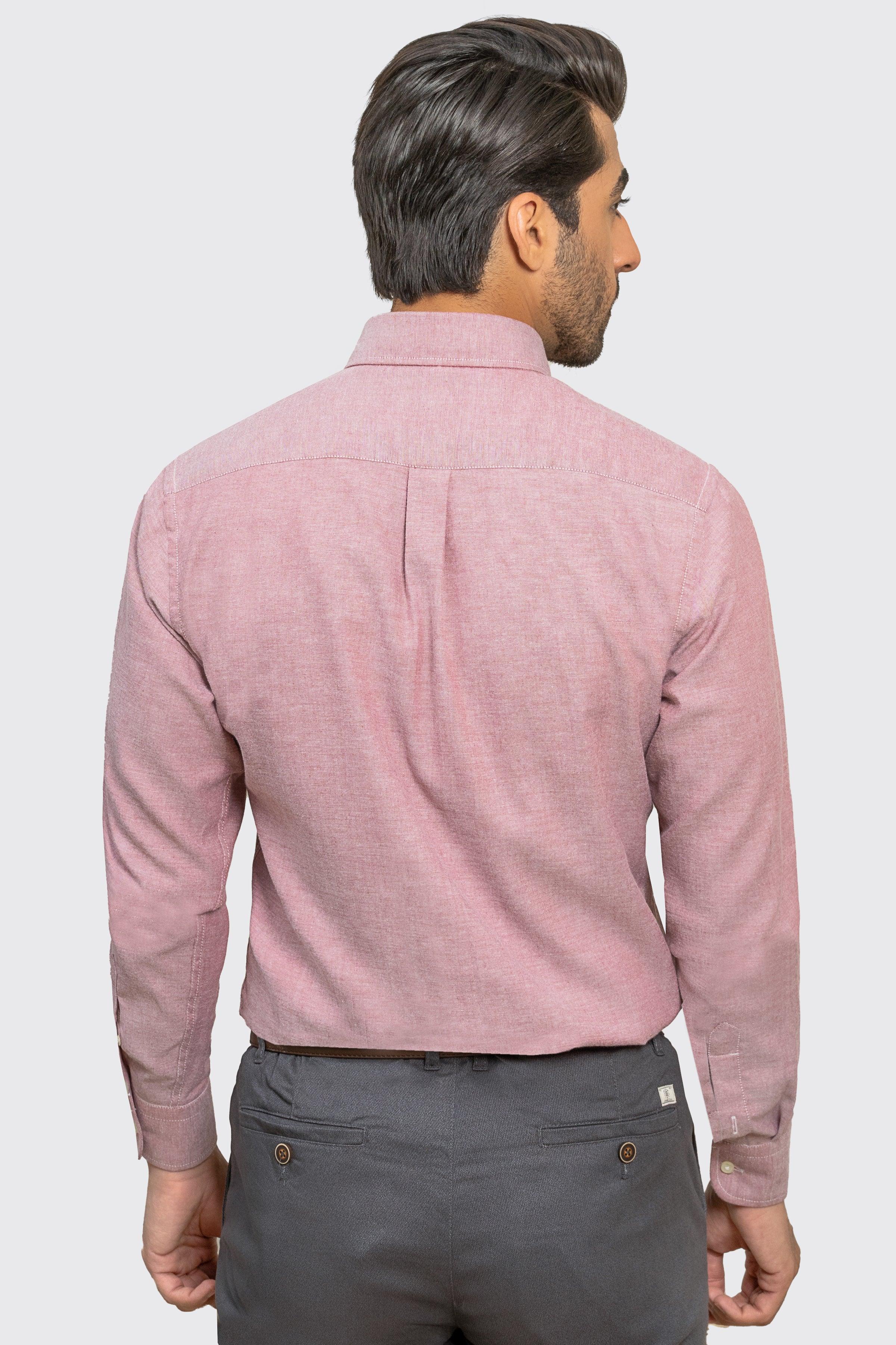 SEMI CASUAL SHIRT MAROON at Charcoal Clothing