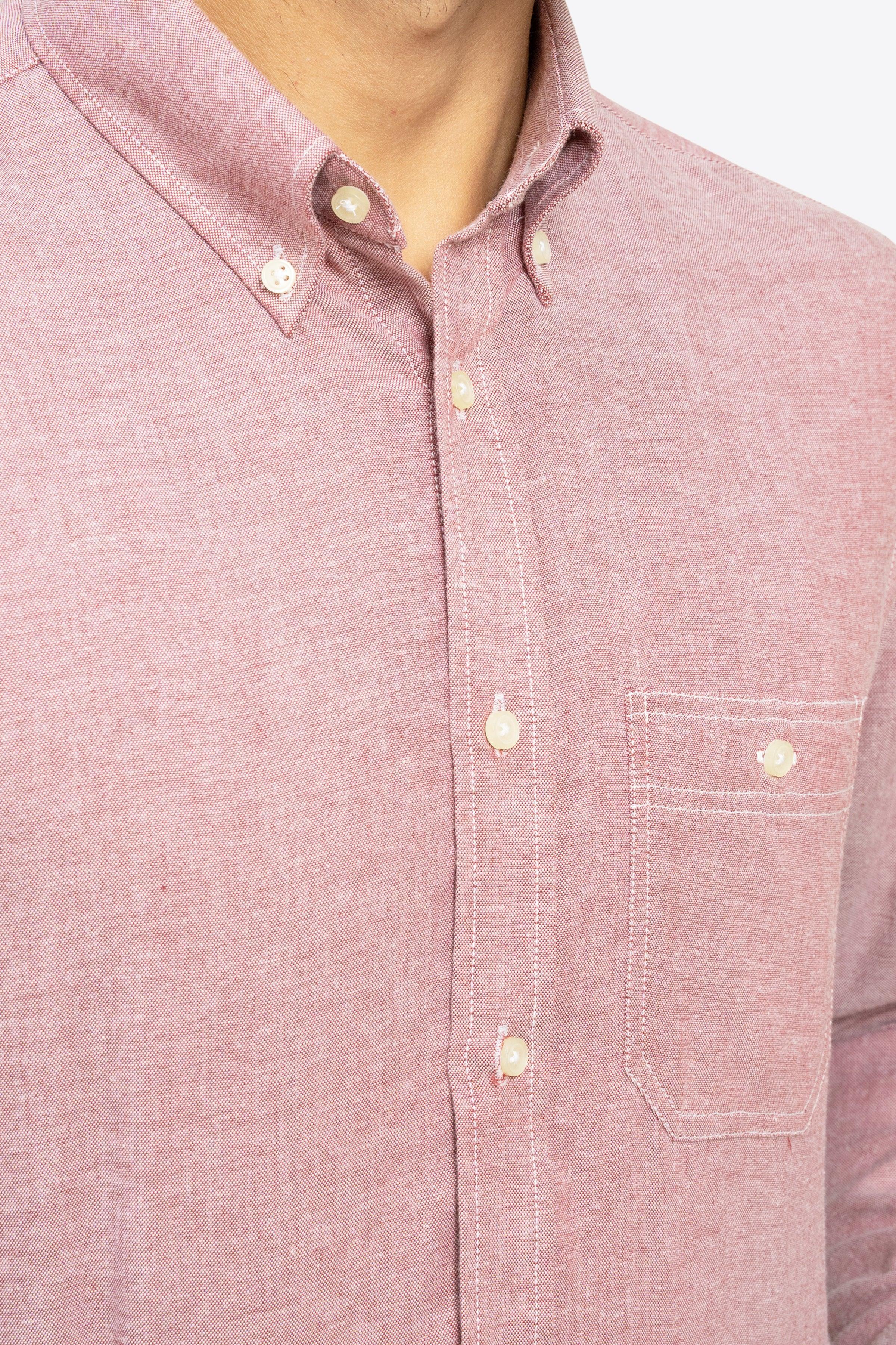 SEMI CASUAL SHIRT MAROON at Charcoal Clothing