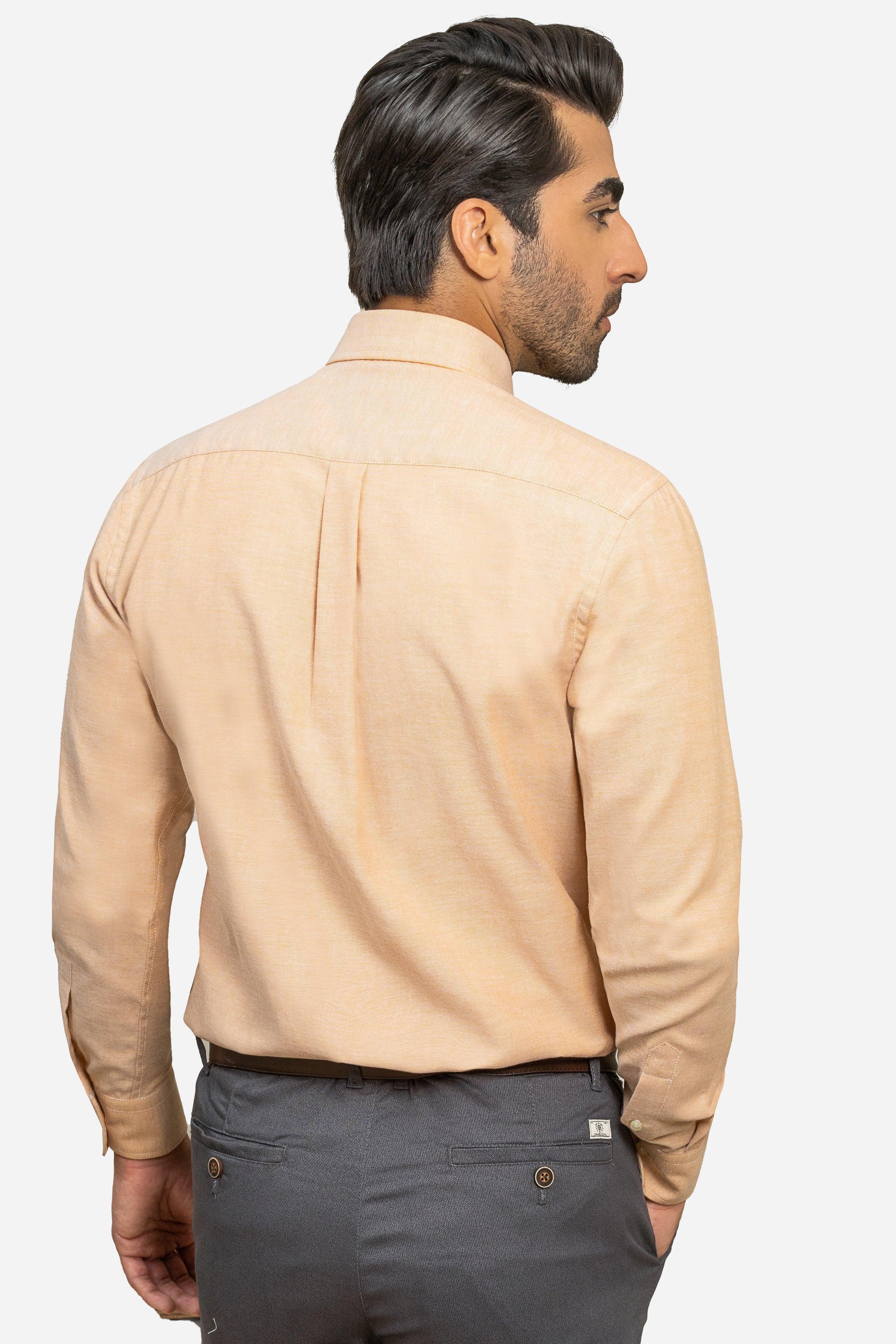 SEMI CASUAL SHIRT ORANGE at Charcoal Clothing