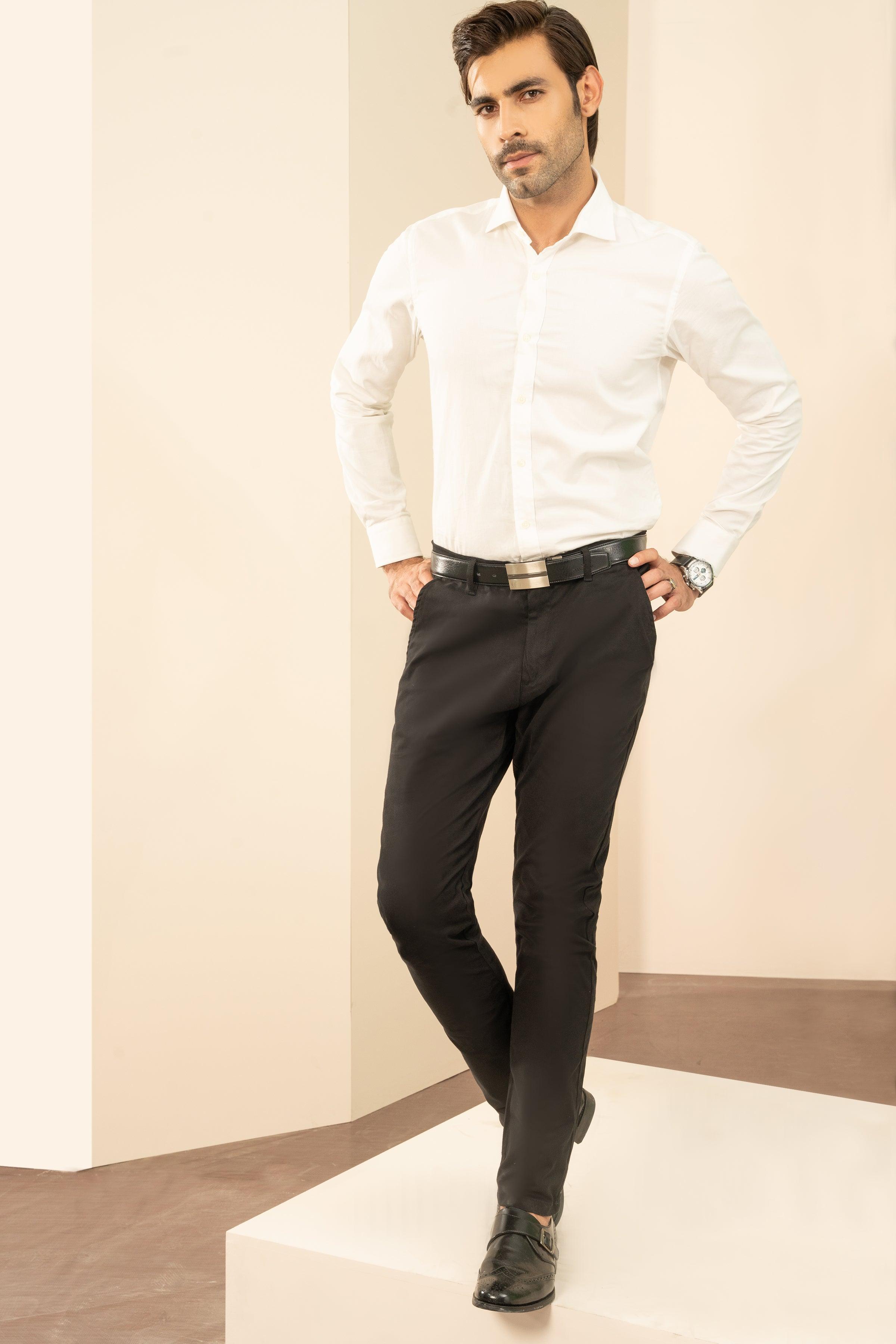 SEMI CASUAL SHIRT WHITE at Charcoal Clothing