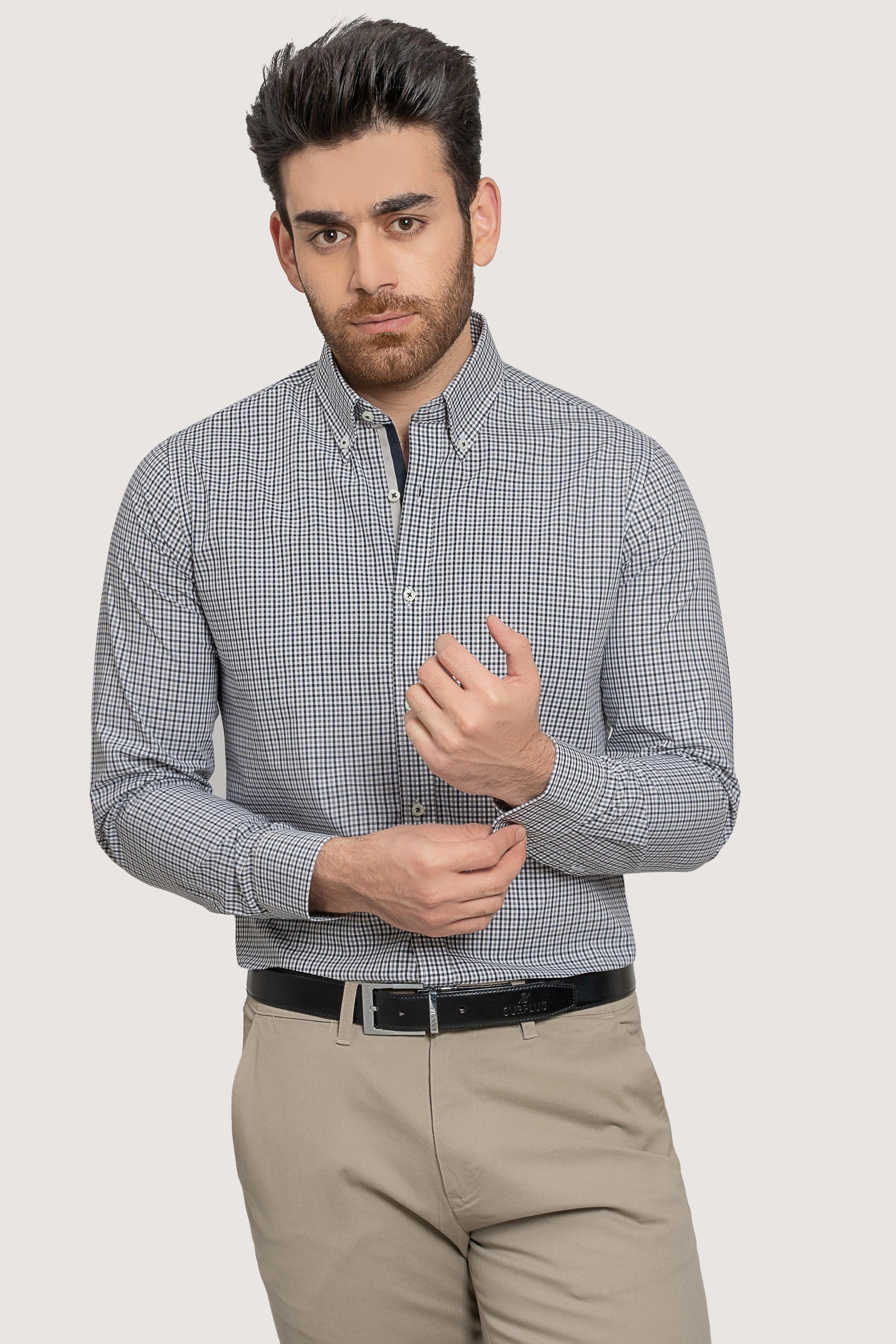 SEMI FORMAL BLACK KHAKI at Charcoal Clothing