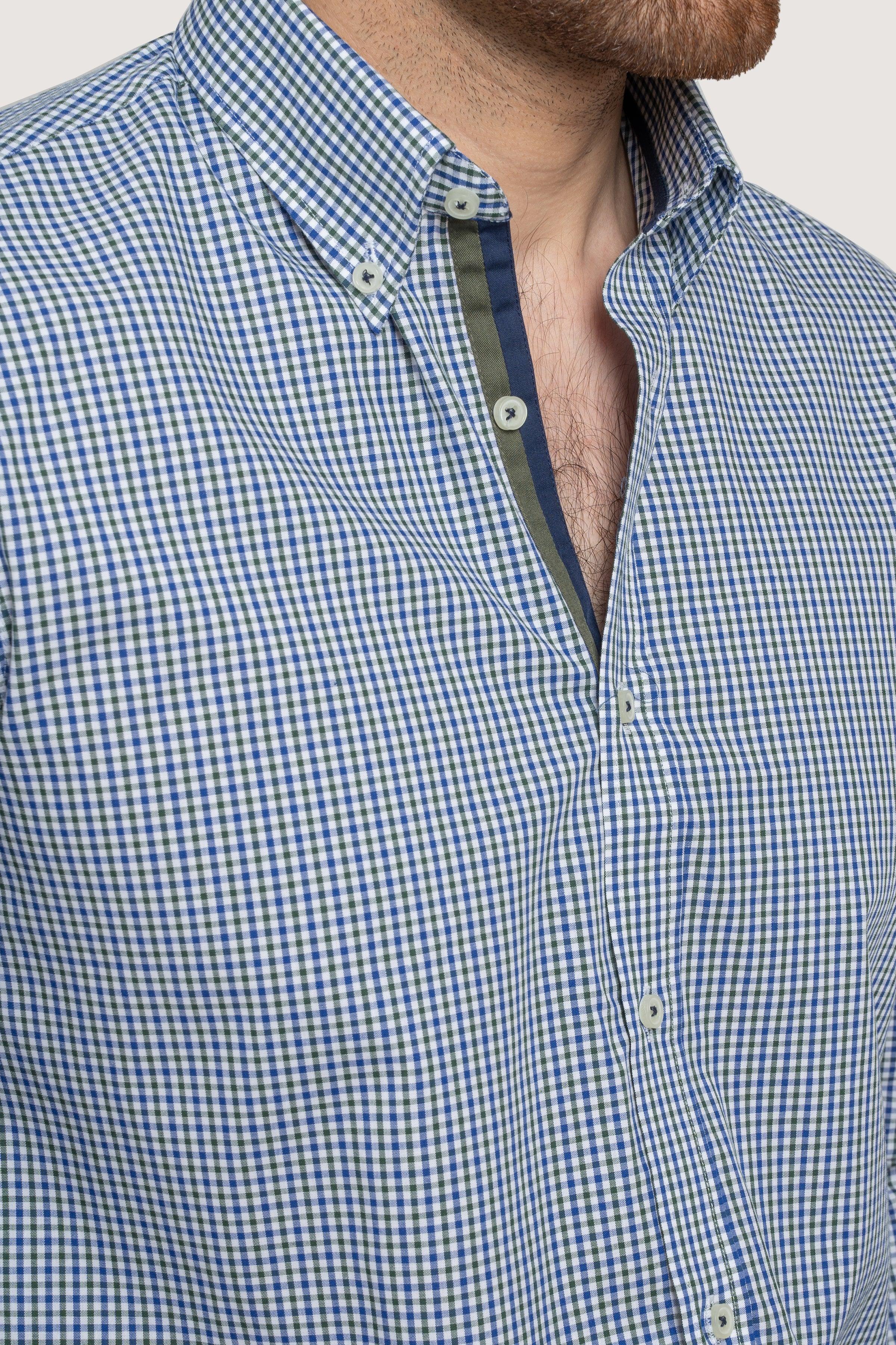 SEMI FORMAL BLUE CHECK at Charcoal Clothing